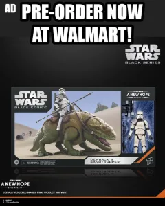 AD: Pre-Order The Black Series Dewback With Sandtrooper Now!