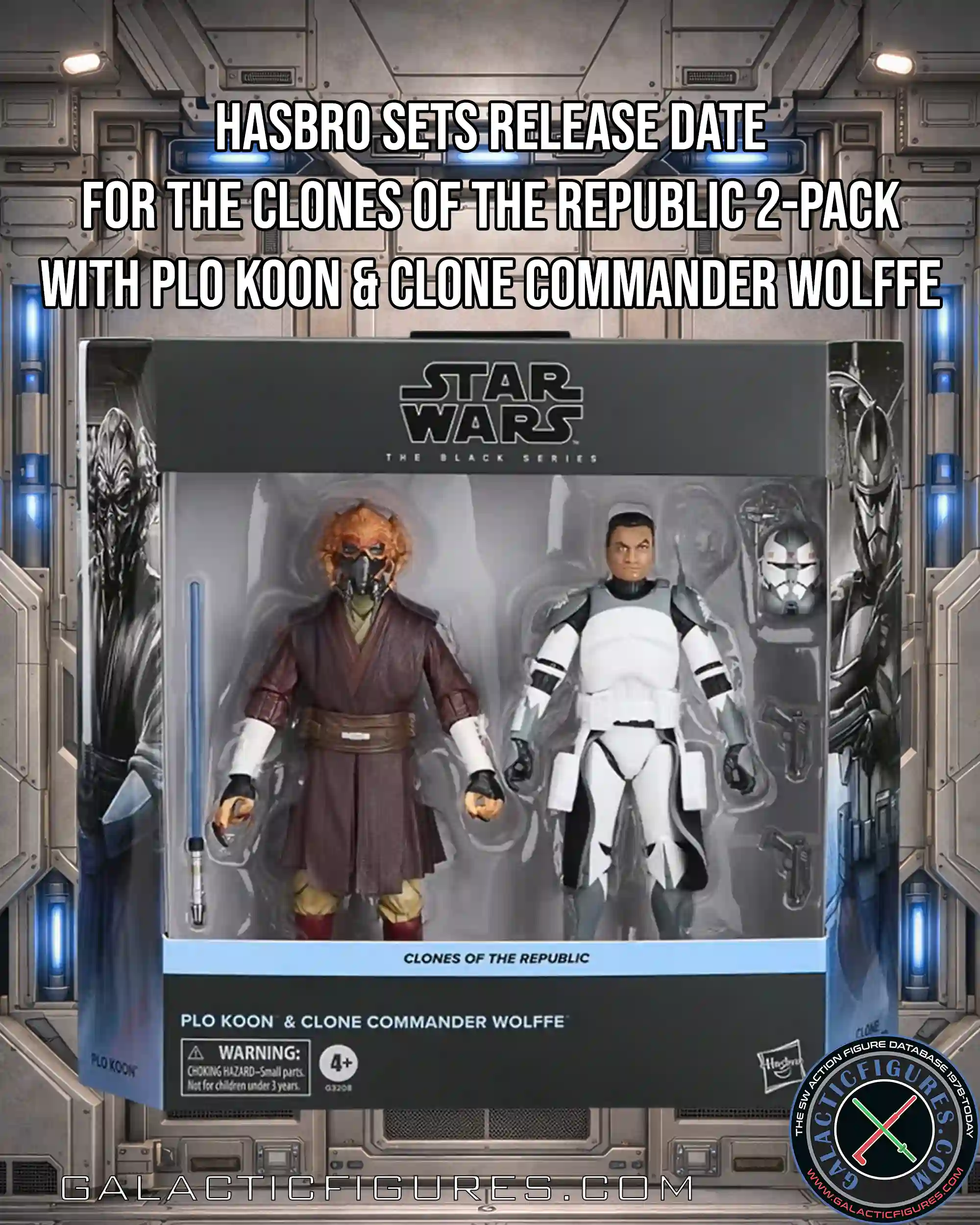 The Black Series Plo Koon & Clone Commander Wolffe 2-pack Gets A Pre-Order Date