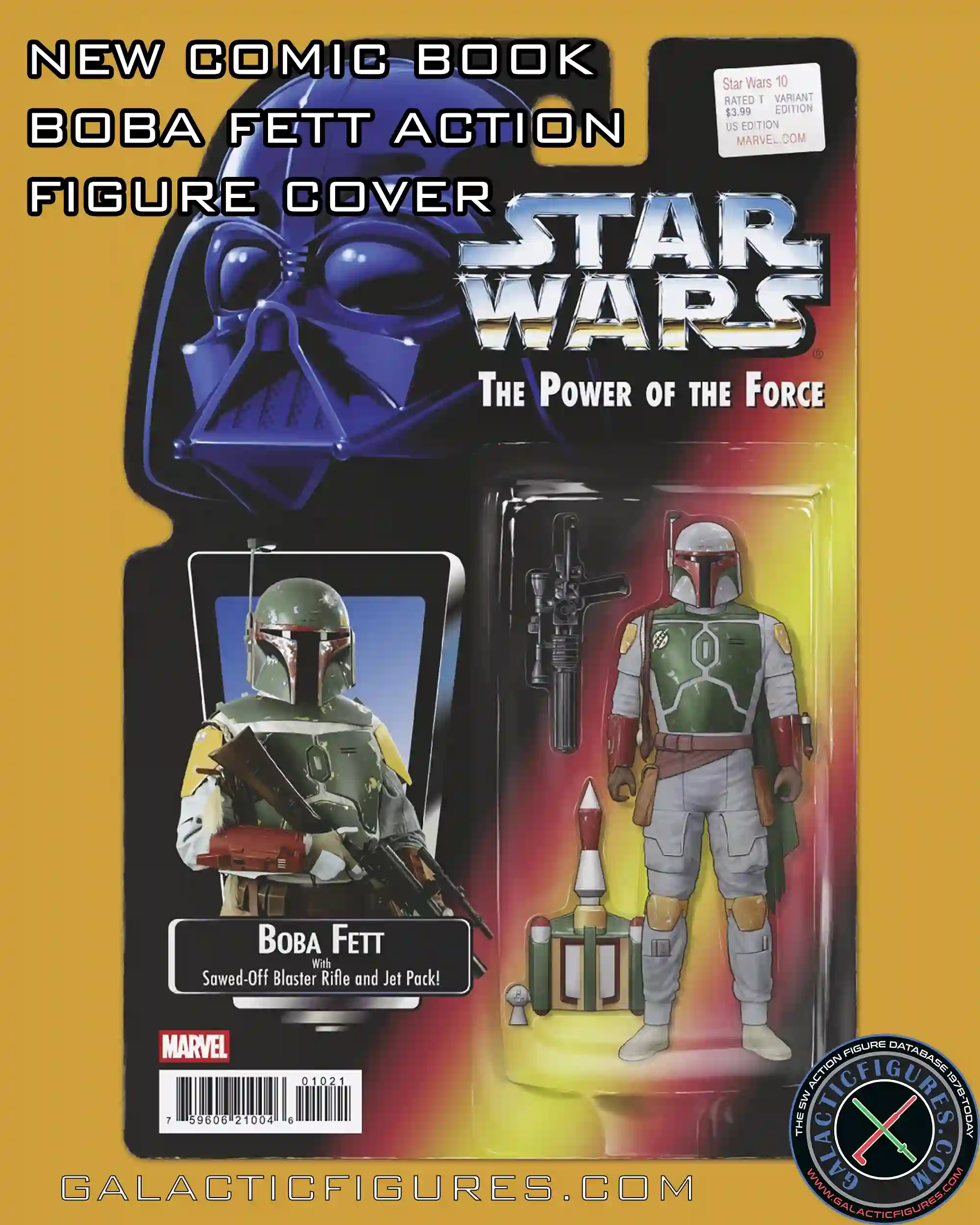 Boba Fett Action Figure Variant Comic Book Cover Revealed!