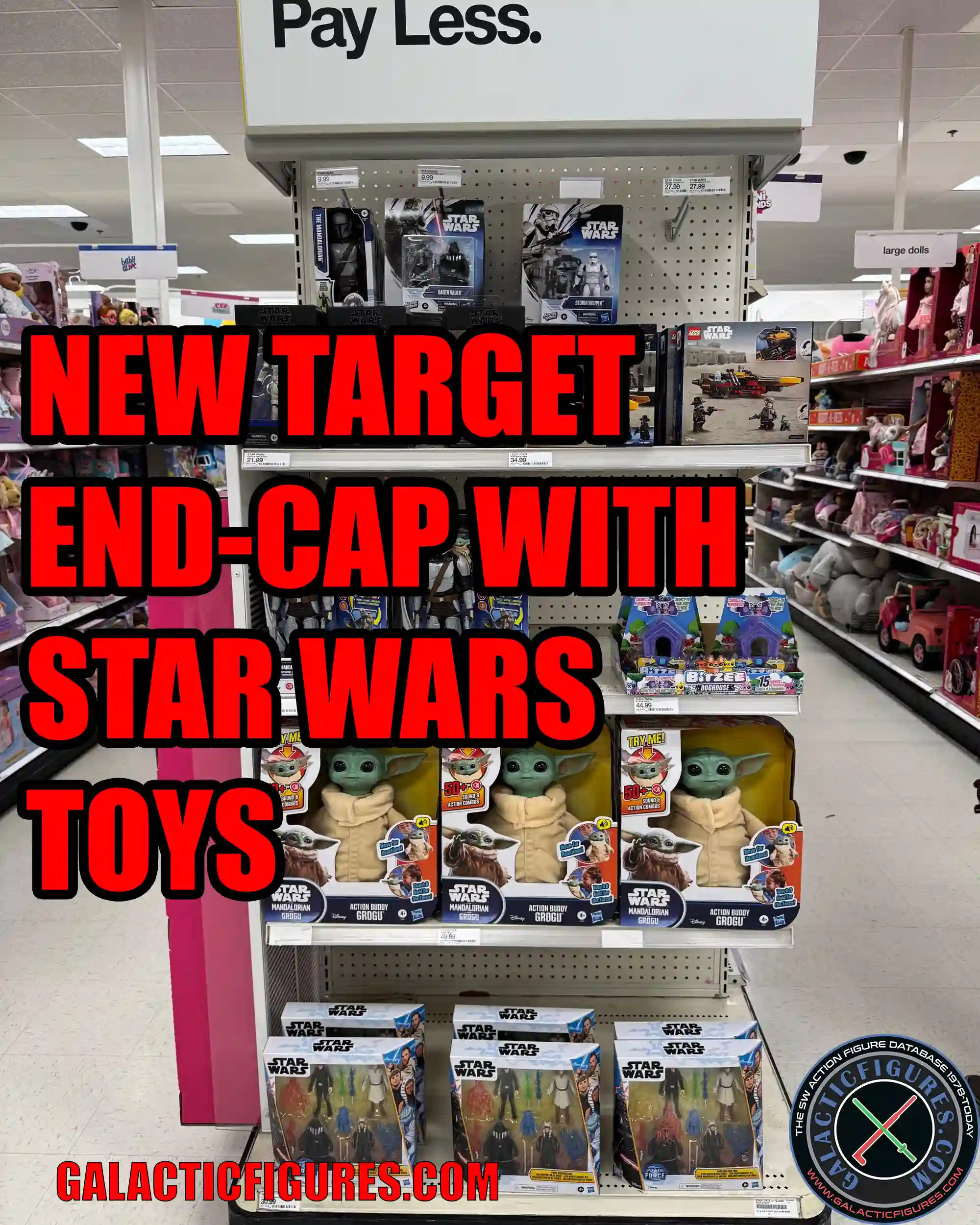 New Target End-Cap With Star Wars Toys