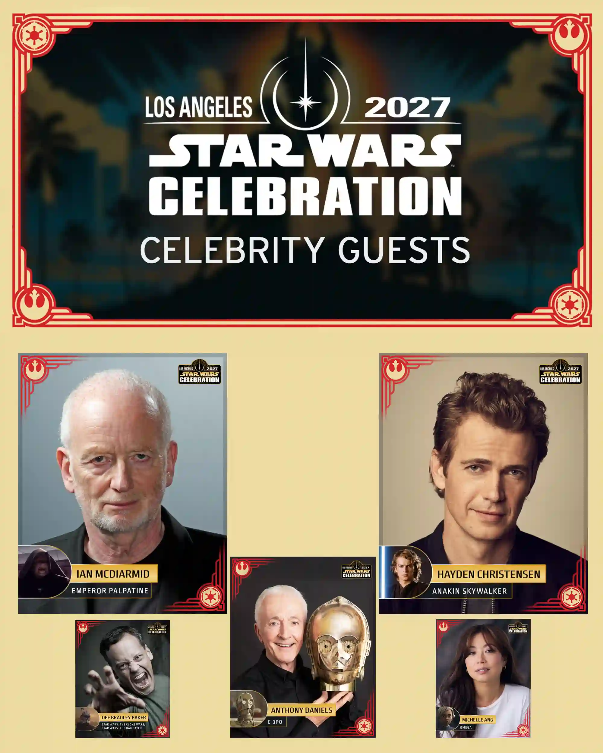 Star Wars Celebration Los Angeles 2027 Kicks Off With Its First Celebrity Guest Lineup