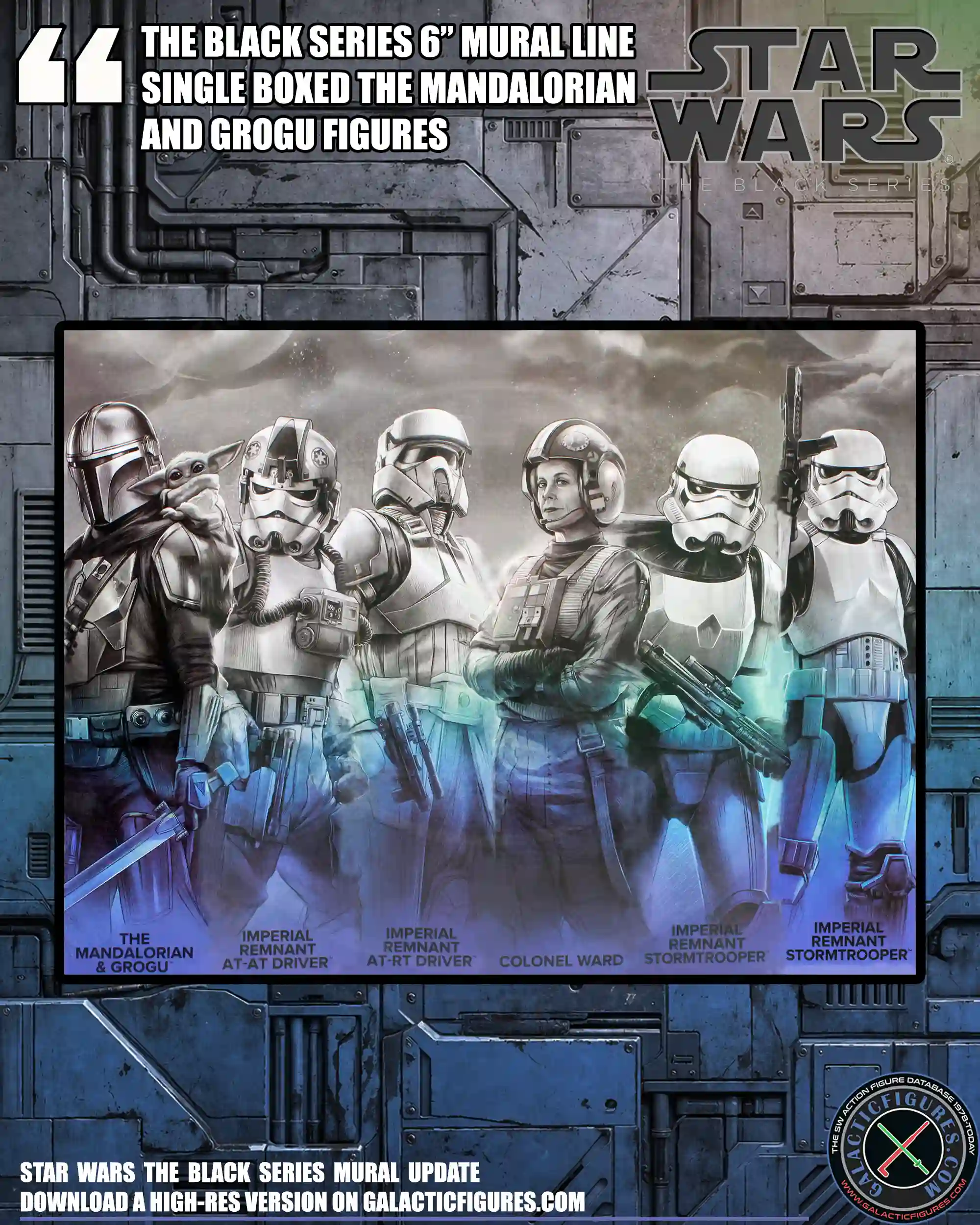 Black Series The Mandalorian And Grogu Mural