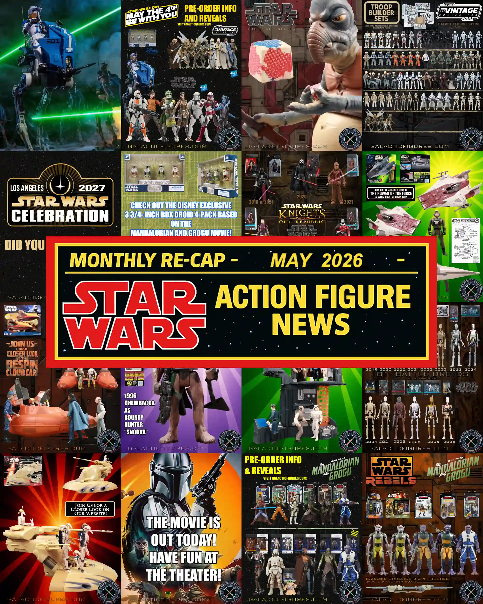 Monthly Star Wars Action Figure Re-Cap - May 2026