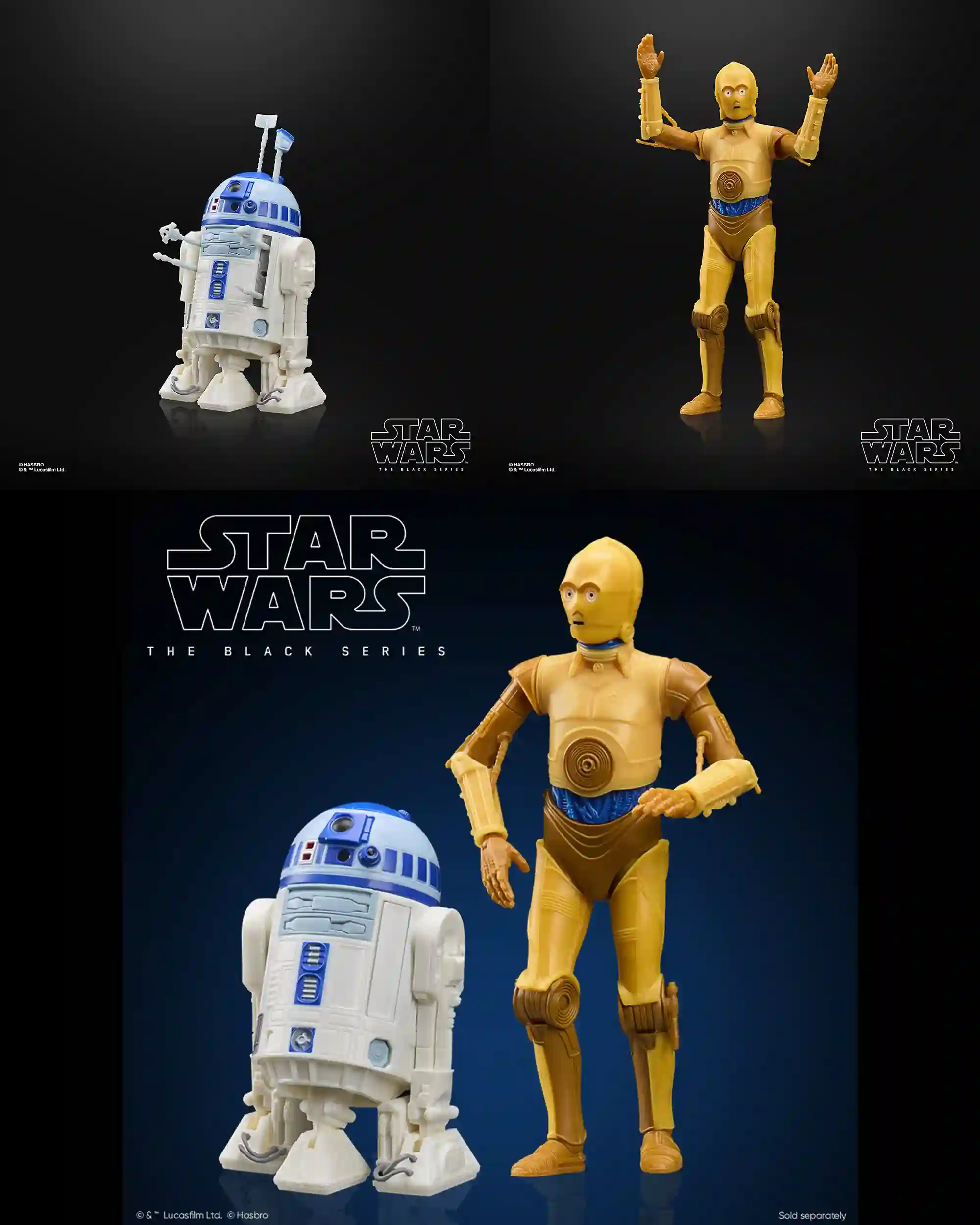 Black Series C-3PO And R2D2