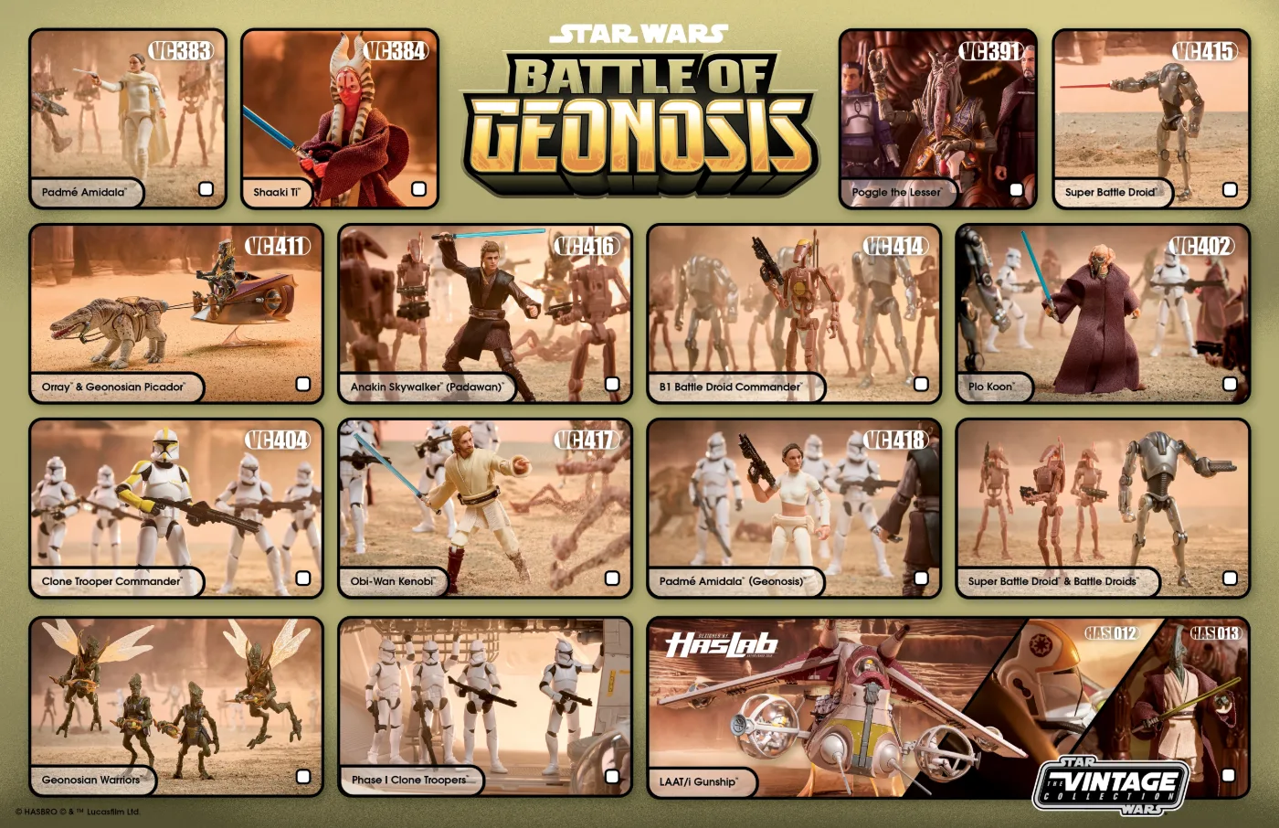 Star Wars Action Figure Poster