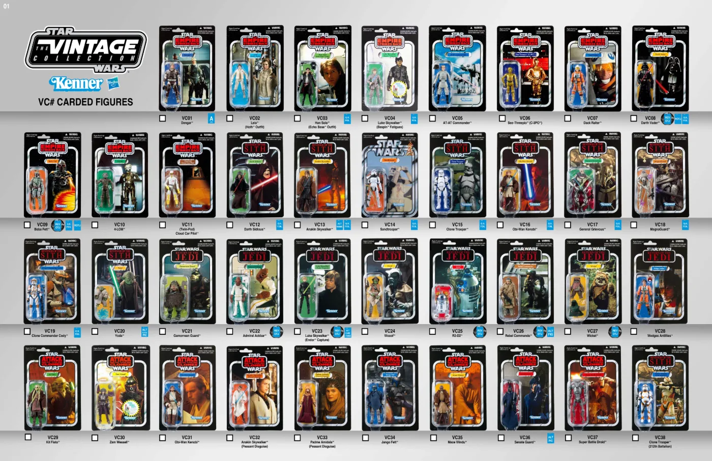 Star Wars Action Figure Poster
