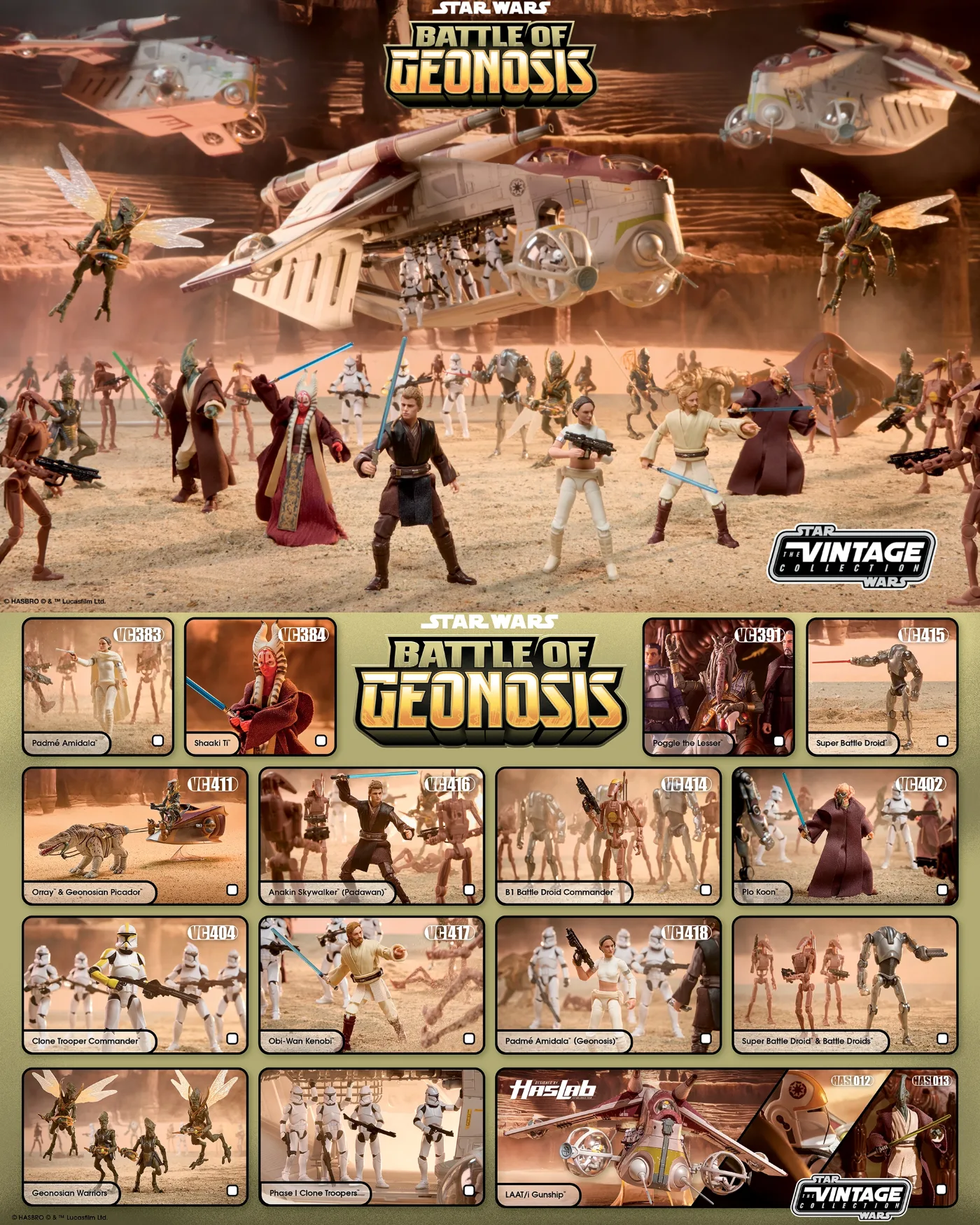Hasbro Star Wars Action Figure Posters