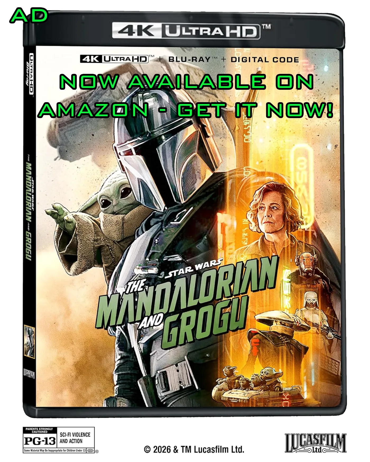 AD: Get The Mandalorian And Grogu Now In 4K/BluRay And Digital!