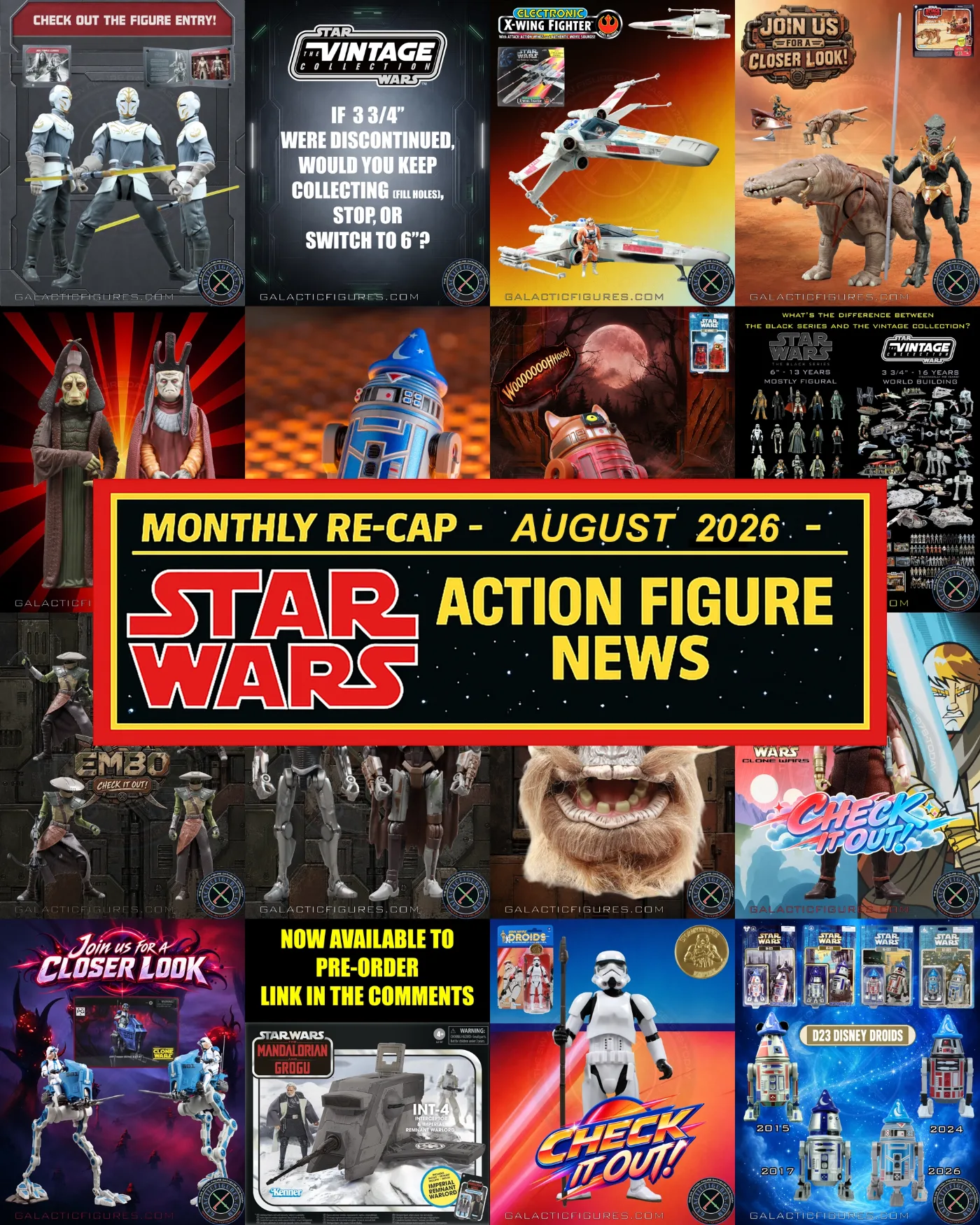 Monthly Star Wars Action Figure Re-Cap - August 2026