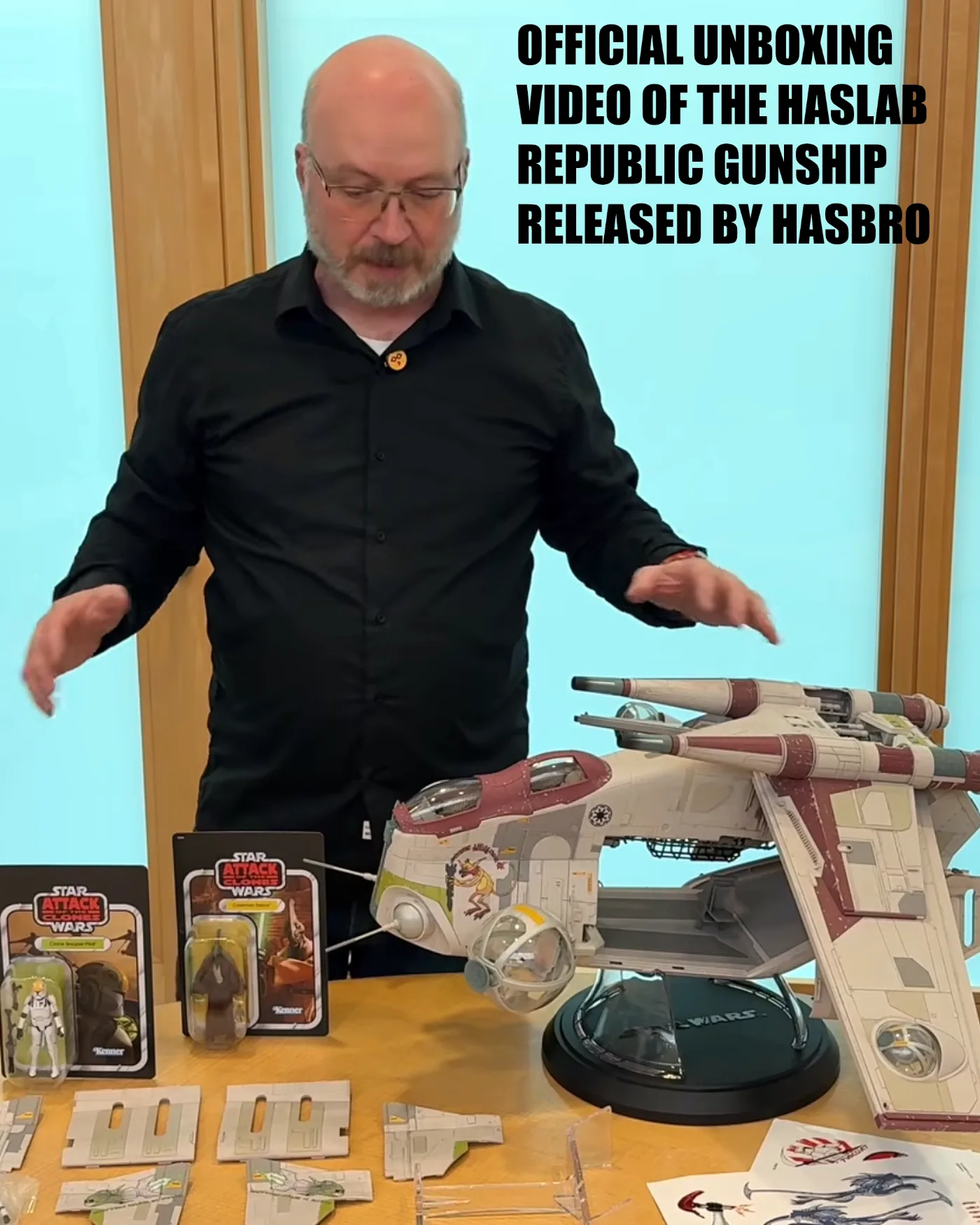 Official Unboxing Video Of The HasLab Republic Gunship Released By Hasbro