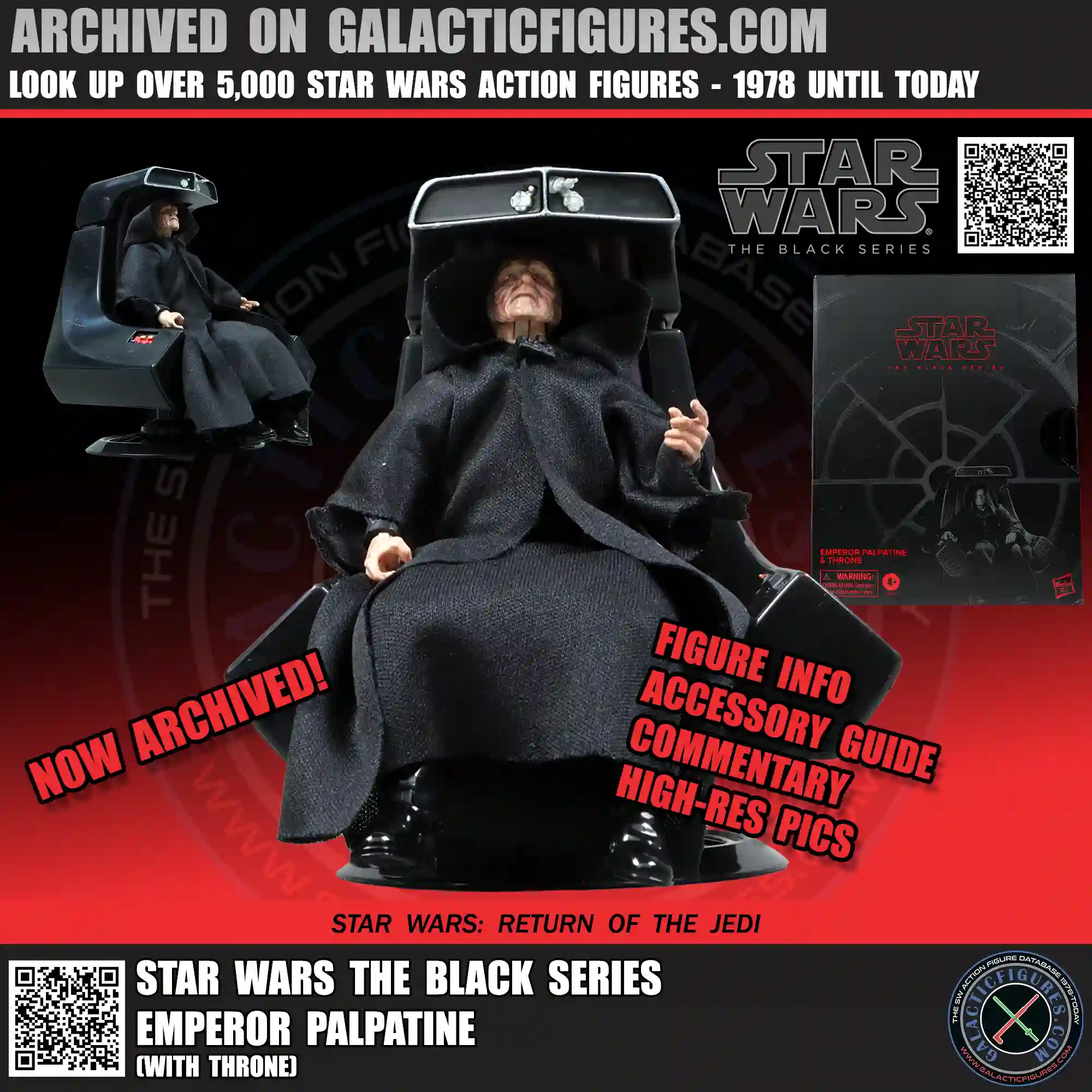 Black Series Emperor Palpatine (With Throne)