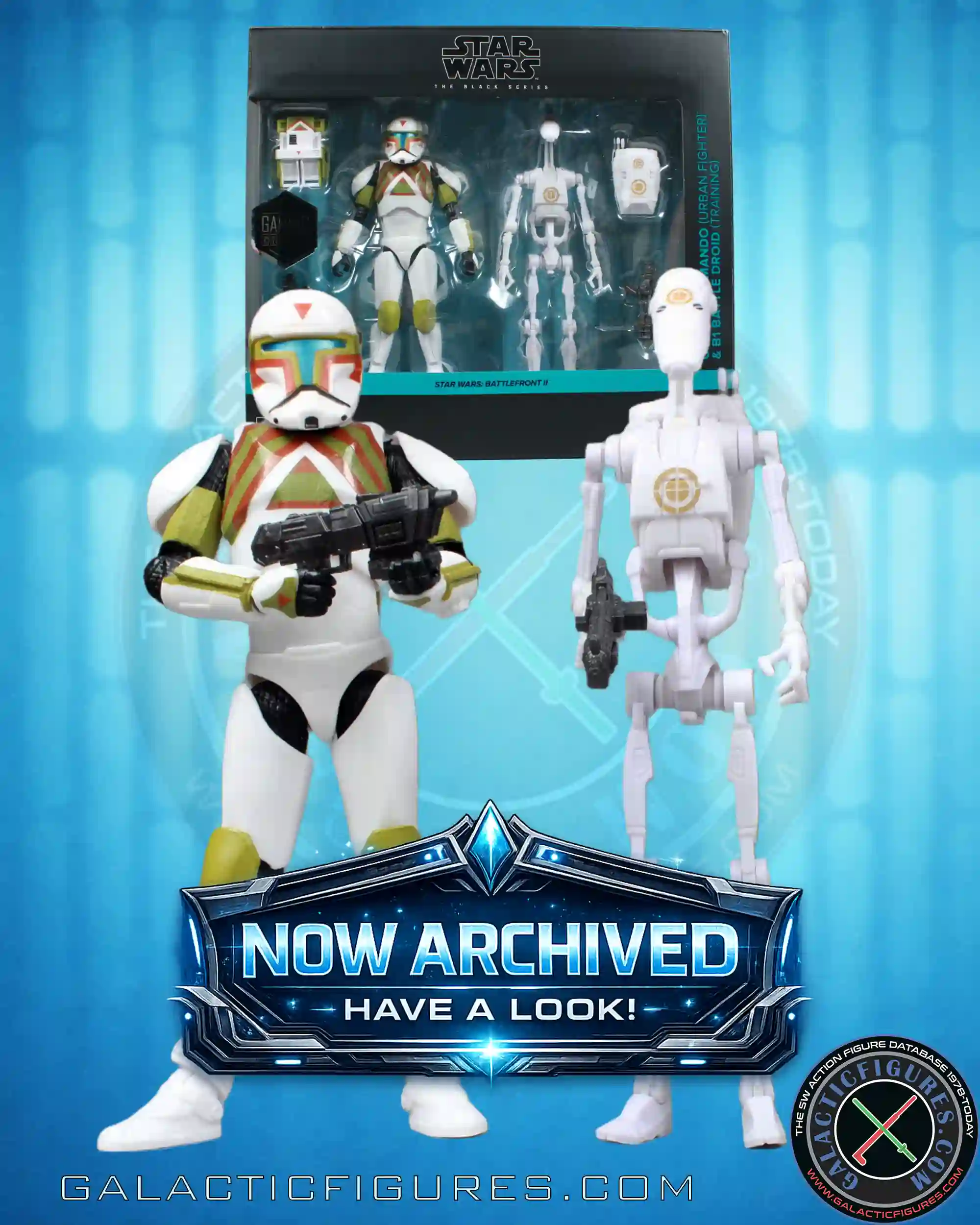 Black Series Clone Commando (Urban Fighter) & Battle Droid (Training) Archived