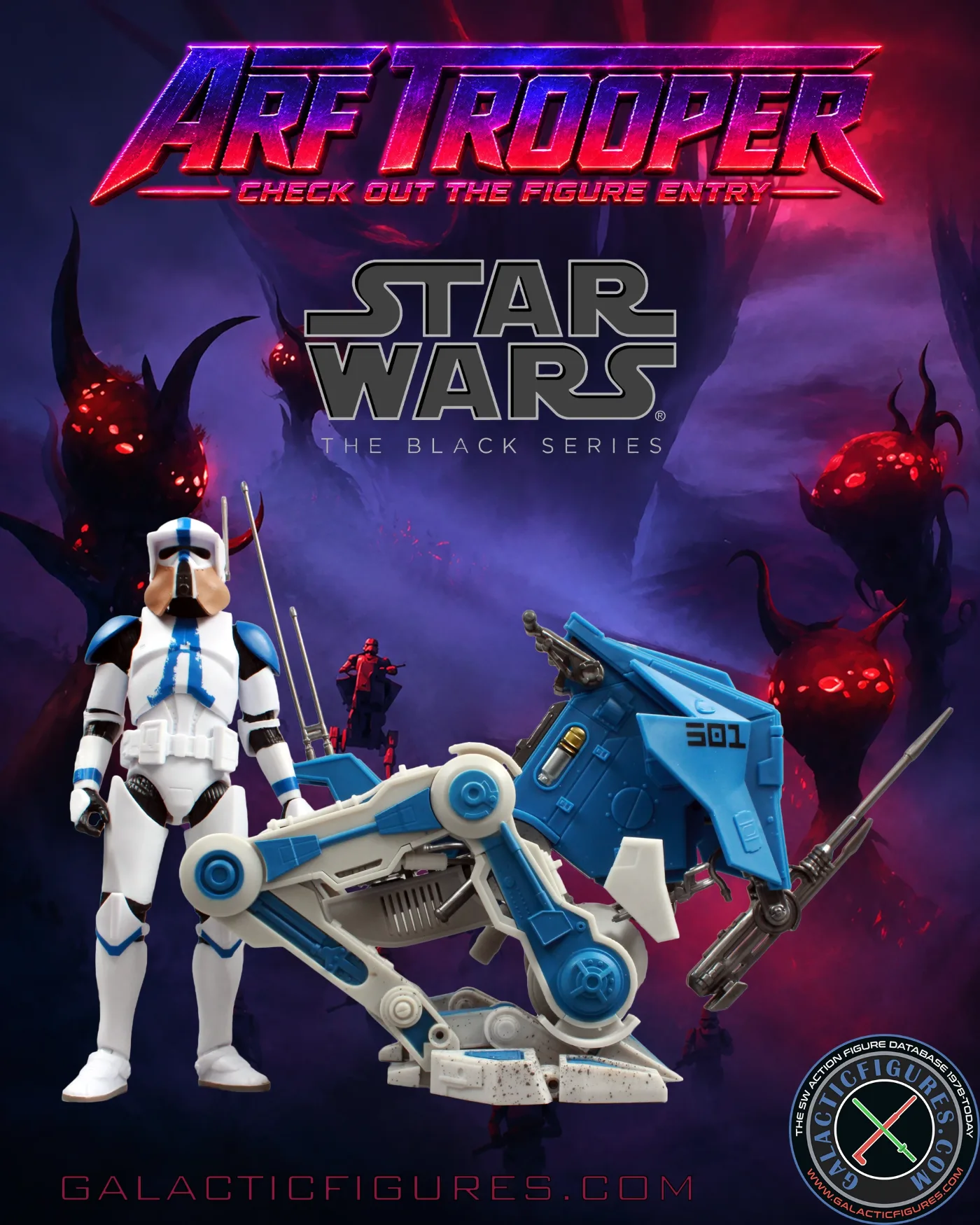 You Need to See Star Wars The Black Series ARF Trooper (501st Legion With AT-RT Vehicle)!