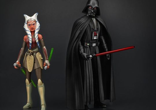 Star Wars Rebels Vader and Ashoka Figures