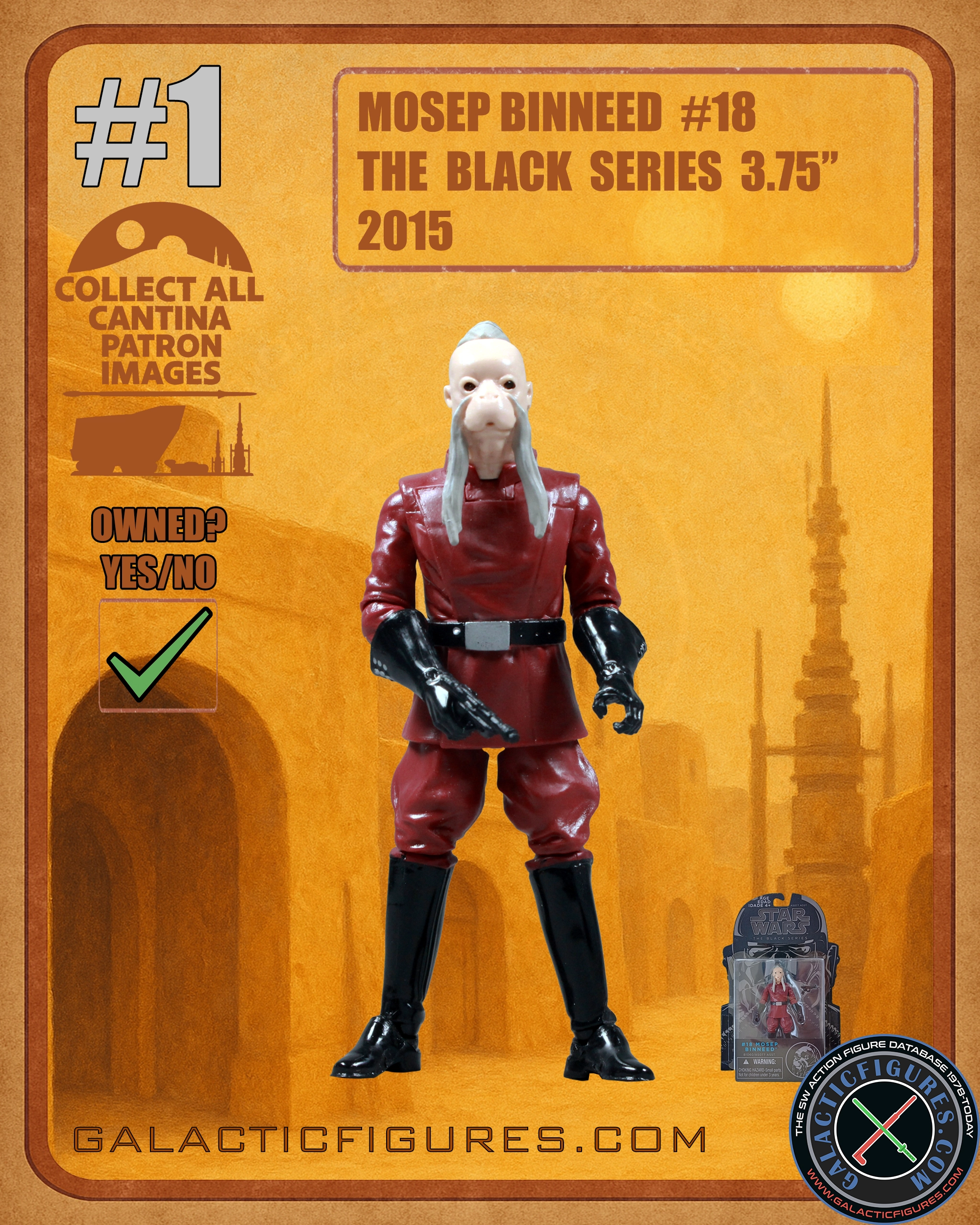 Galactic Figures - Cantina Alien - Trading Cards