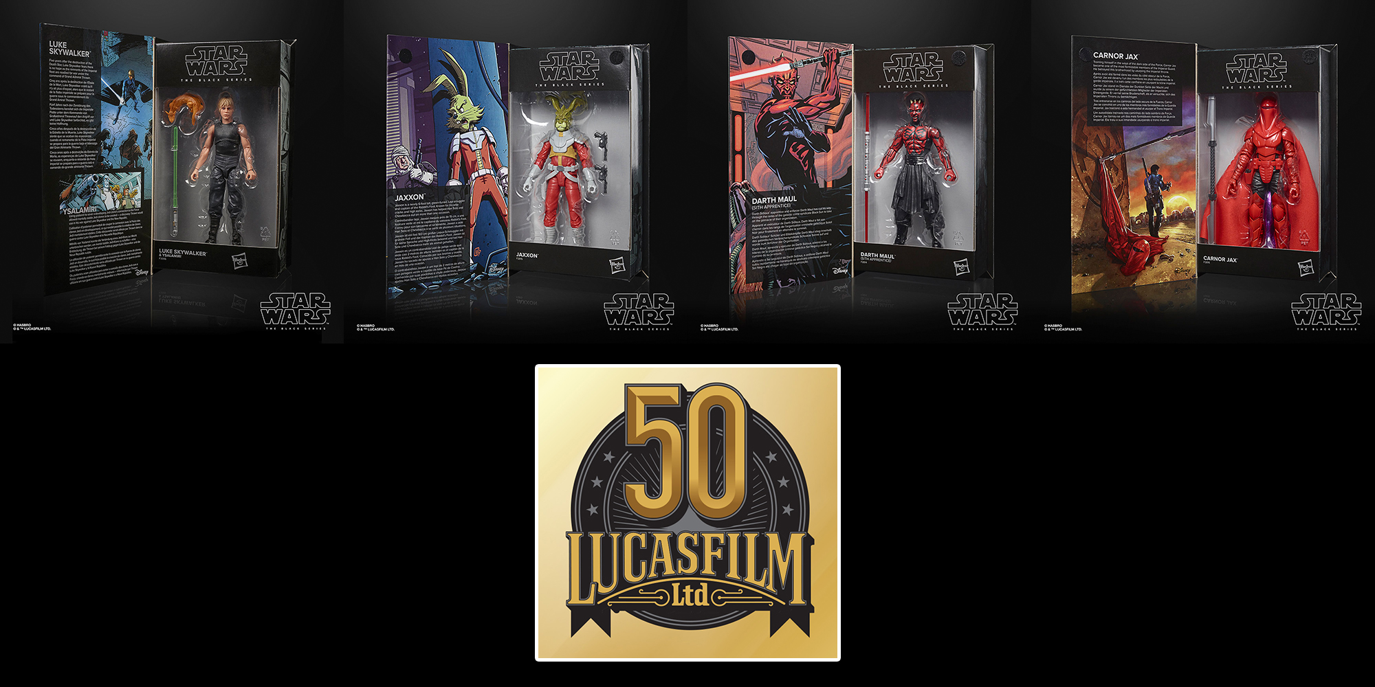 New Black Series 6" Figures Announced For The 50th Anniversary Of Lucasfilm!