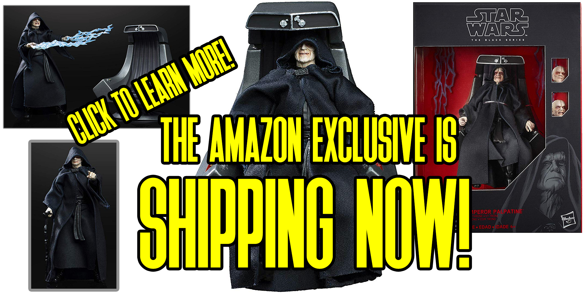 The Black Series 6" Emperor Palpatine Is Shipping Now