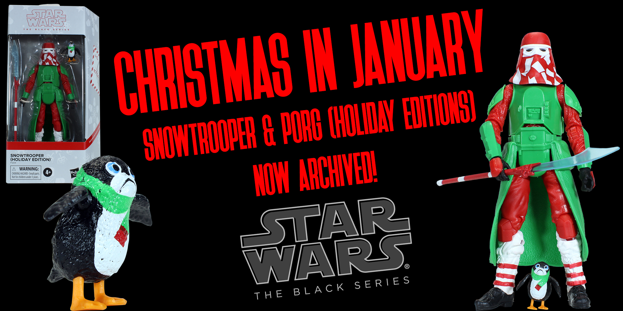 Black Series Snowtrooper And Porg Holiday Editions Added