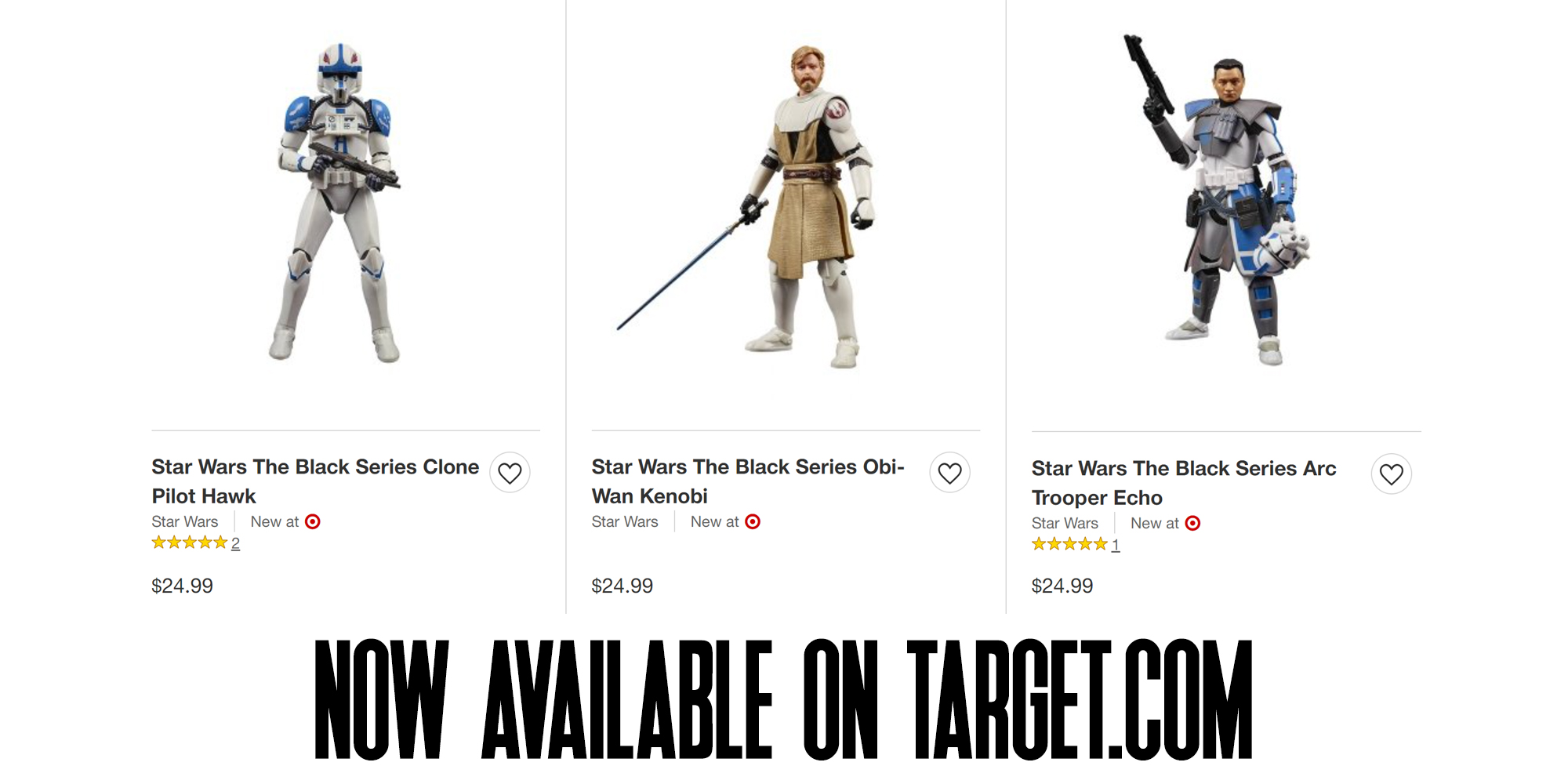 Black Series Clone Wars Figures Now Available On Target.com