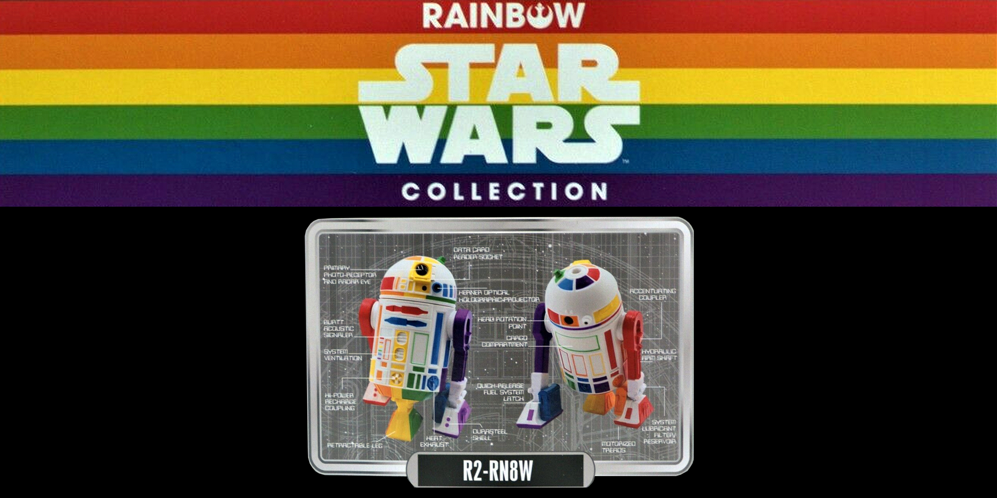 Disney Rainbow Droid Pride Month