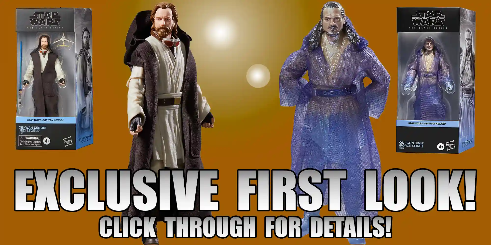 Here Is An Exciting First Look At The Black Series 6" Obi-Wan Kenobi (Jedi Legend) & Qui-Gon Jinn (Force Spirit) Figures!
