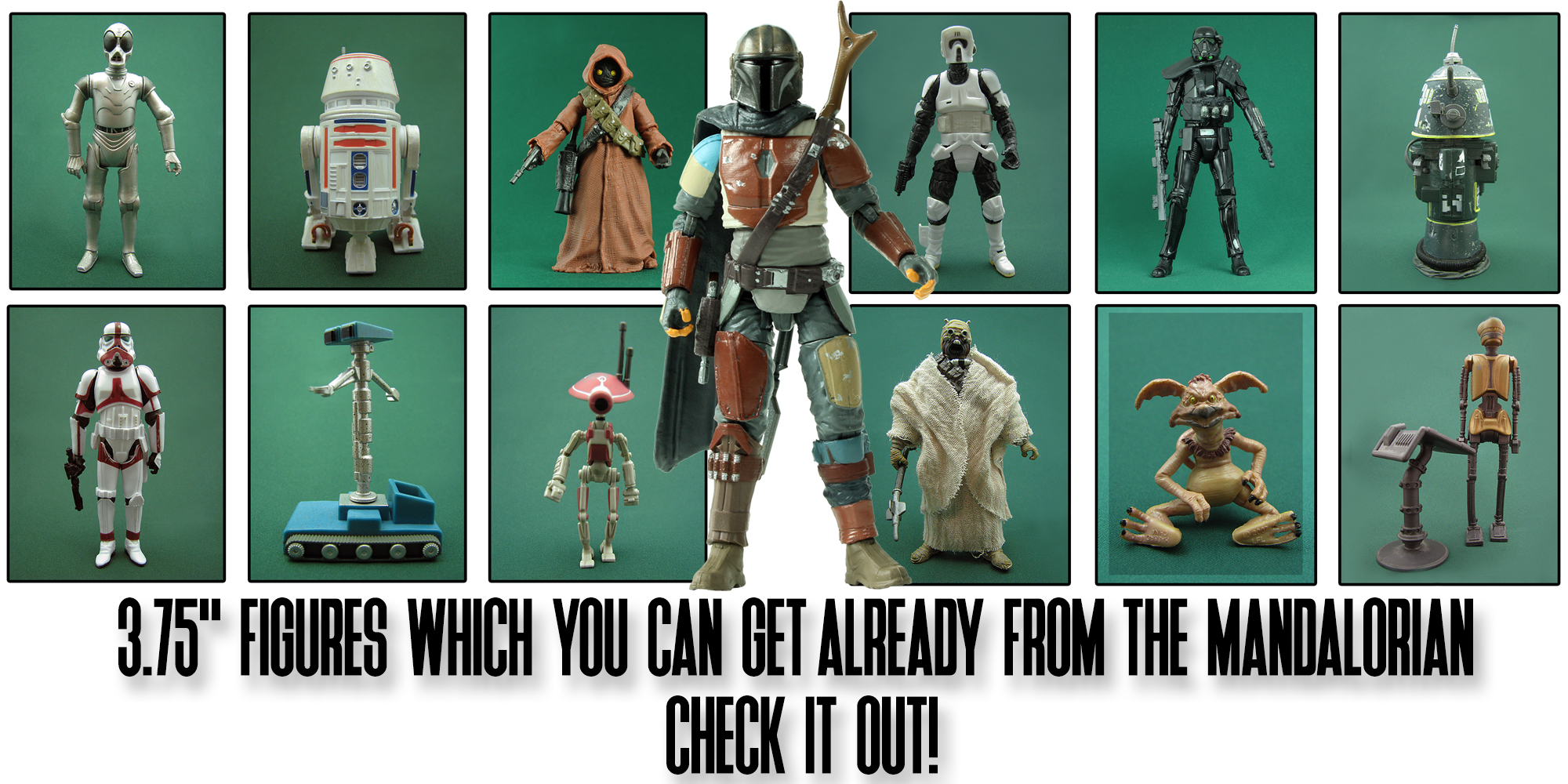 3.75" Figures Which You Can Get Already From The Mandalorian!