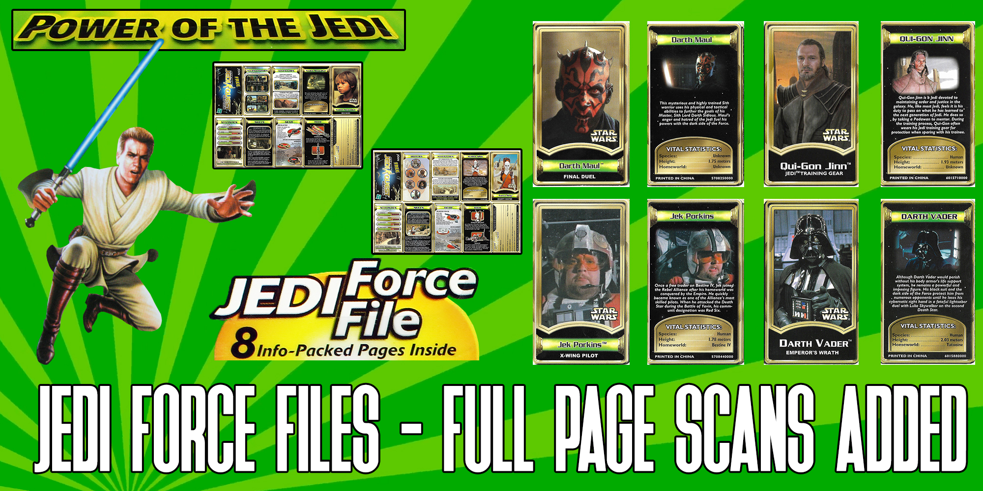 Power Of The Jedi Force Files Added