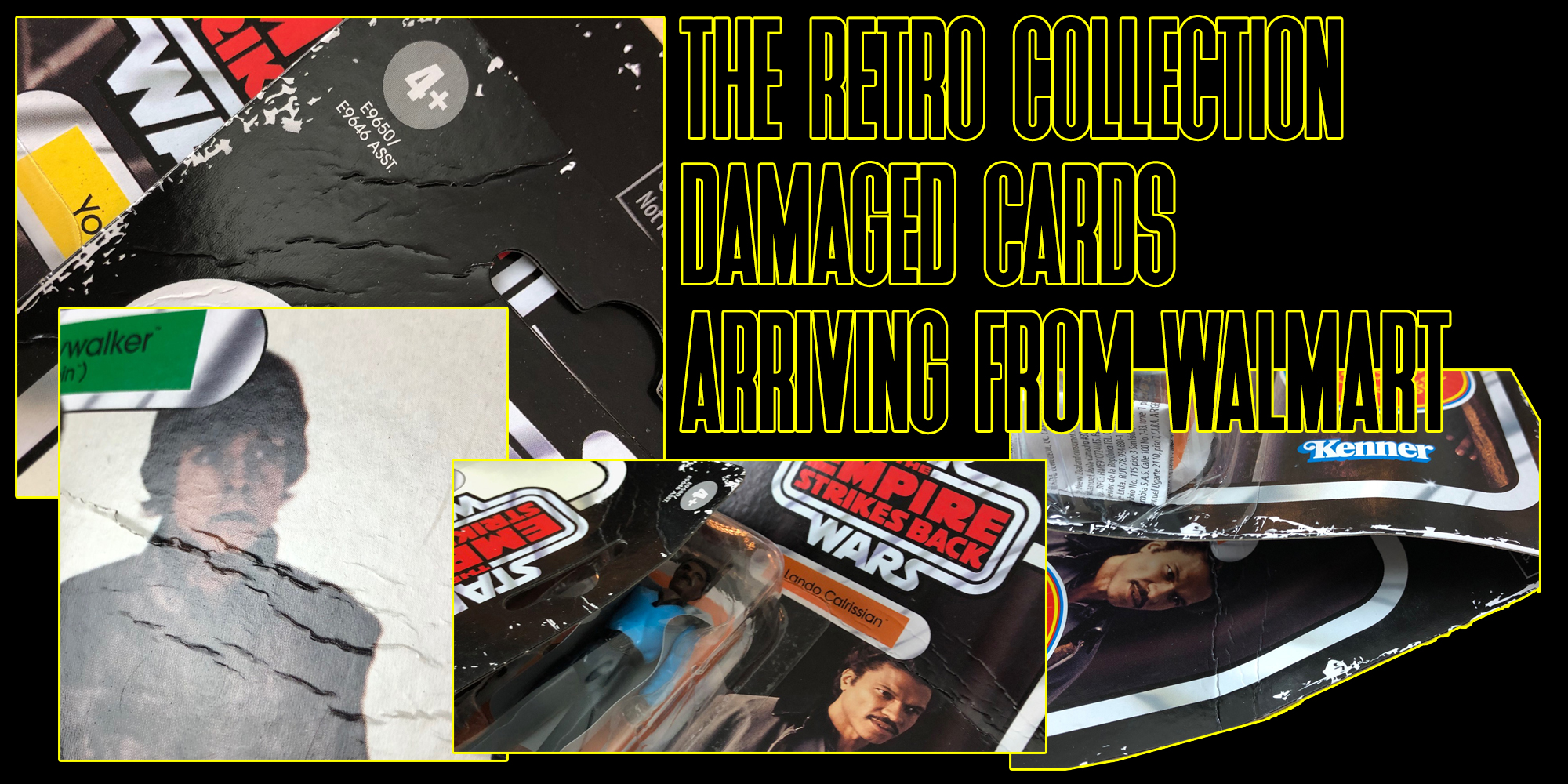 Star Wars Retro Collection Damaged Cards
