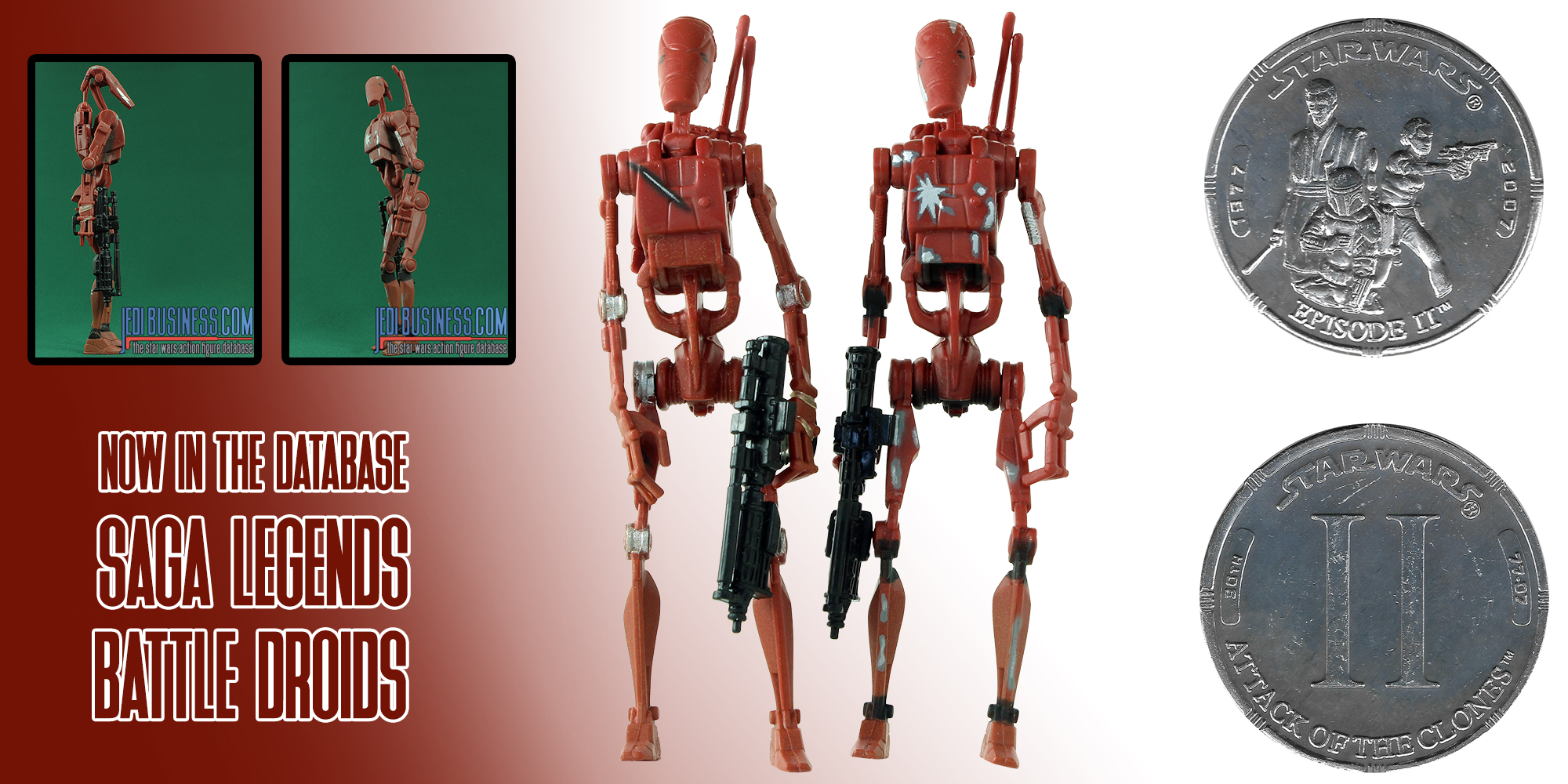 The SAGA LEGENDS Battle Droids (red versions) Added