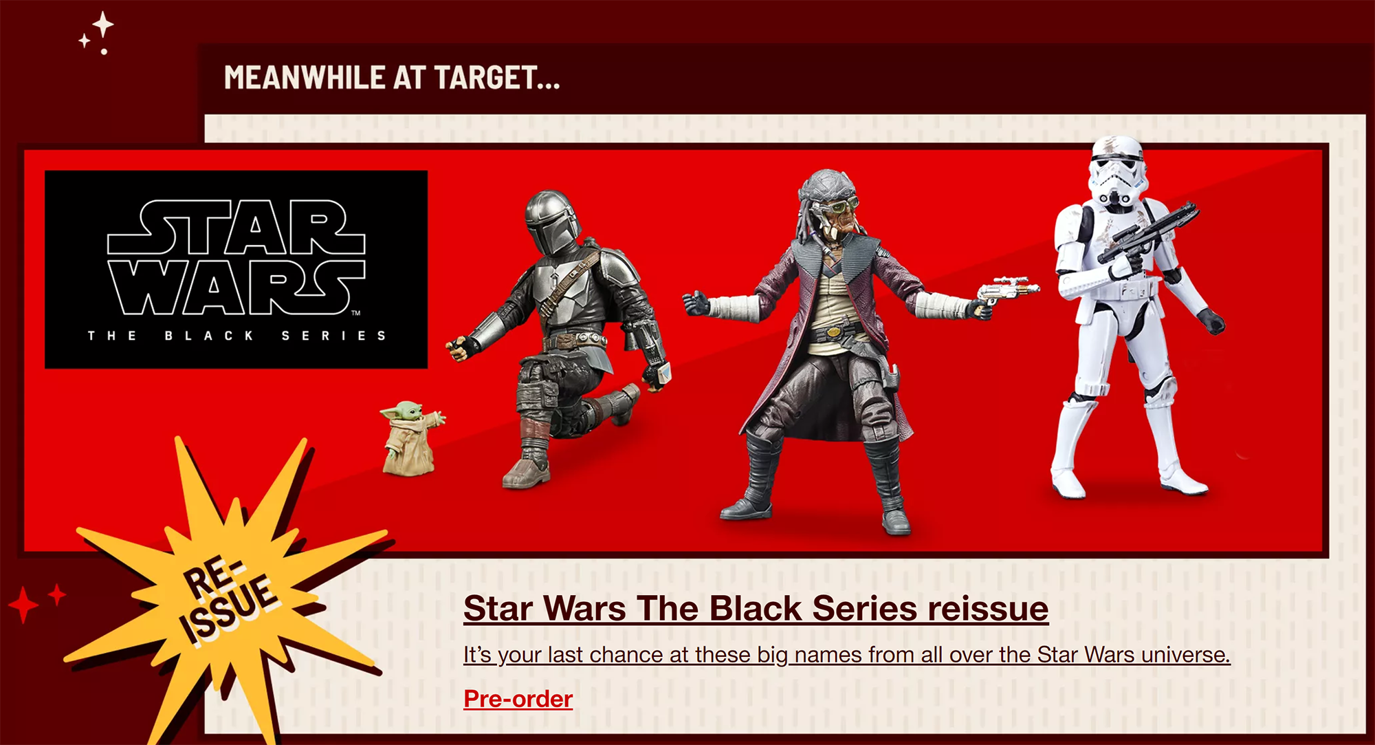 Target To ReIssue Black Series 6" Exclusives