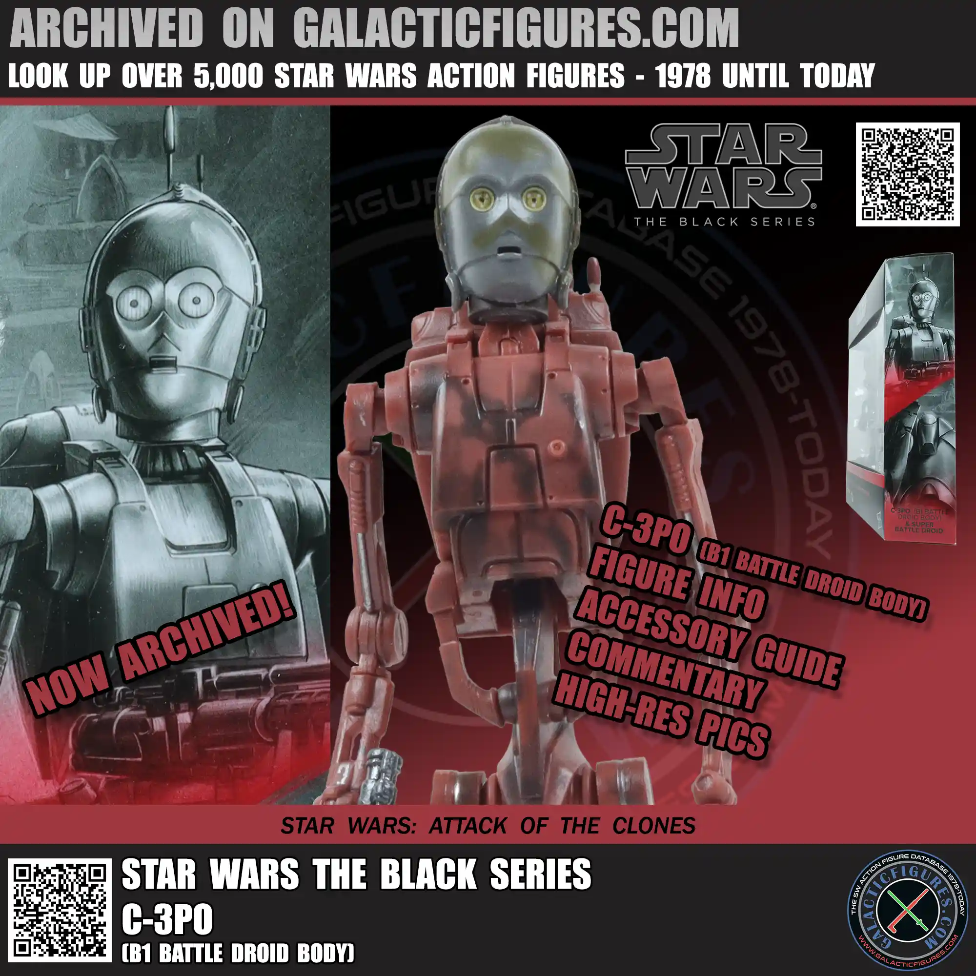 Black Series C-3PO On B1 Battle Droid Body Added
