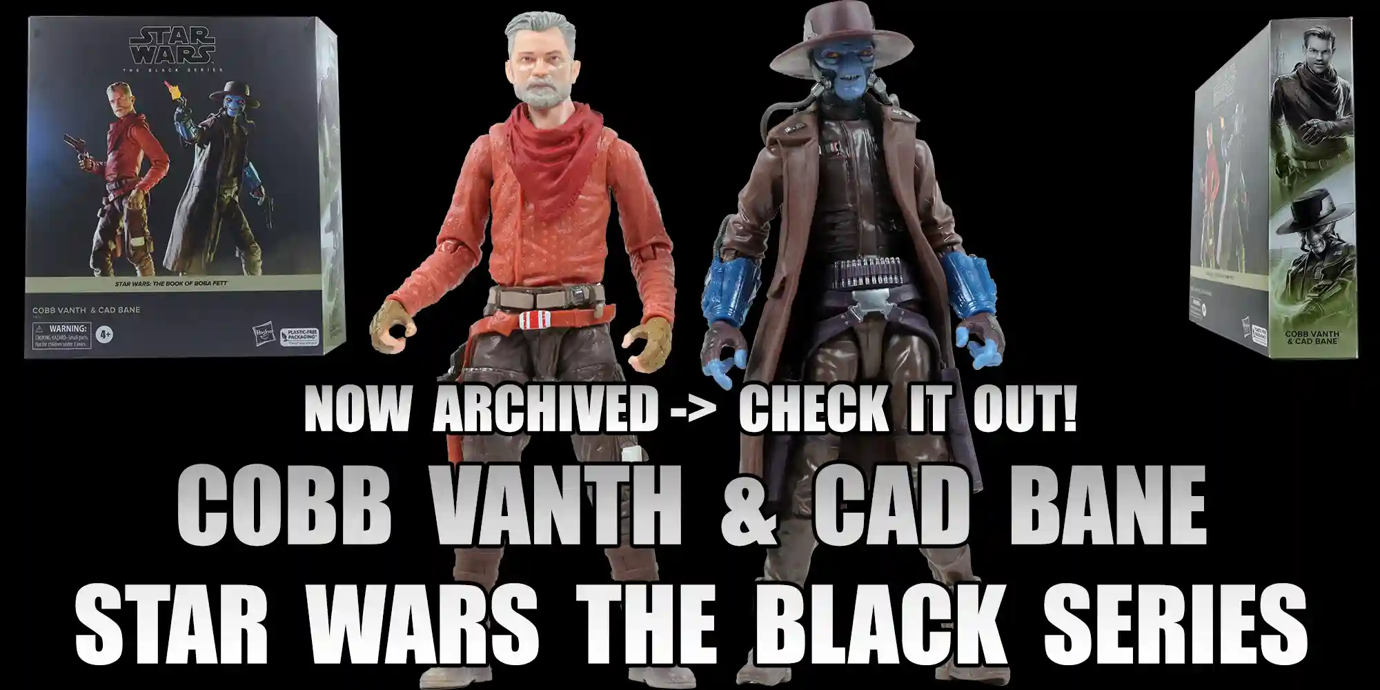 Star Wars Black Series – Coppia Action Figure 15 Cm Cobb Vanth E Cad Bane (The Book Of Boba Fett)