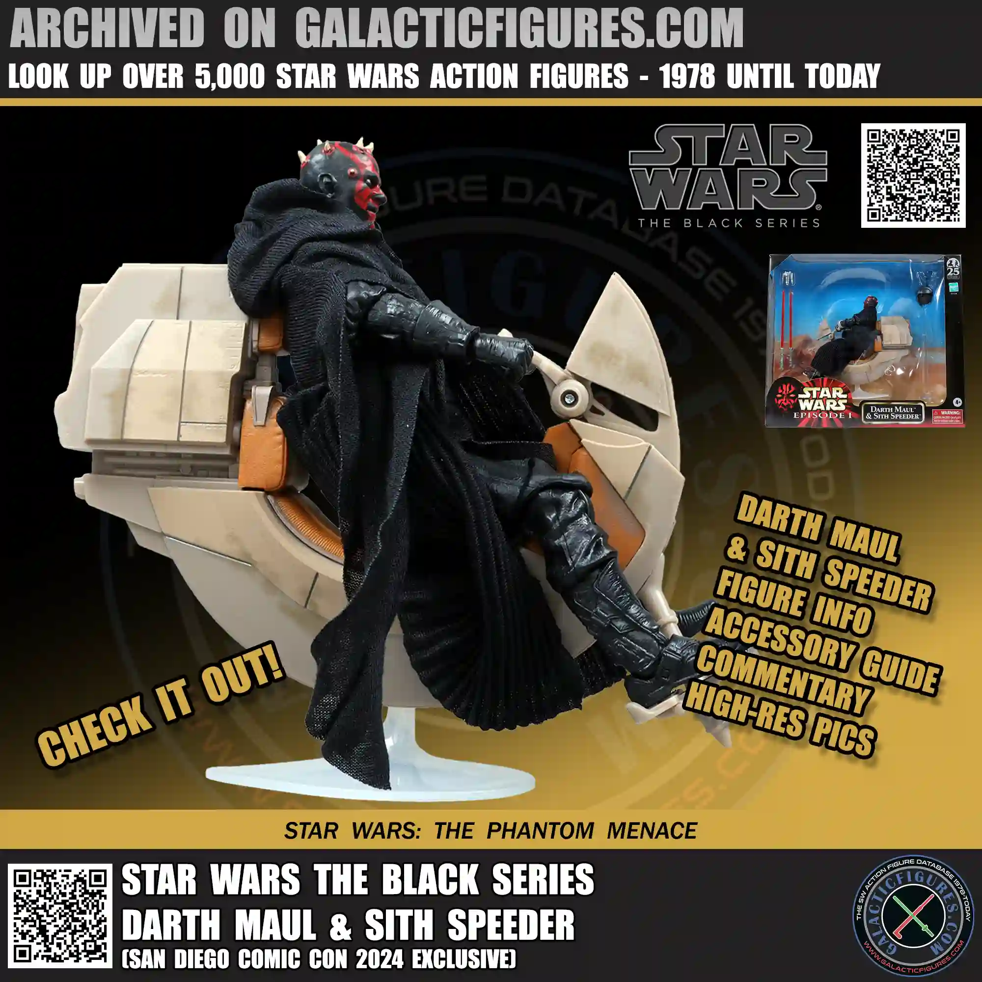 Black Series Darth Maul And Sith Speeder Archived