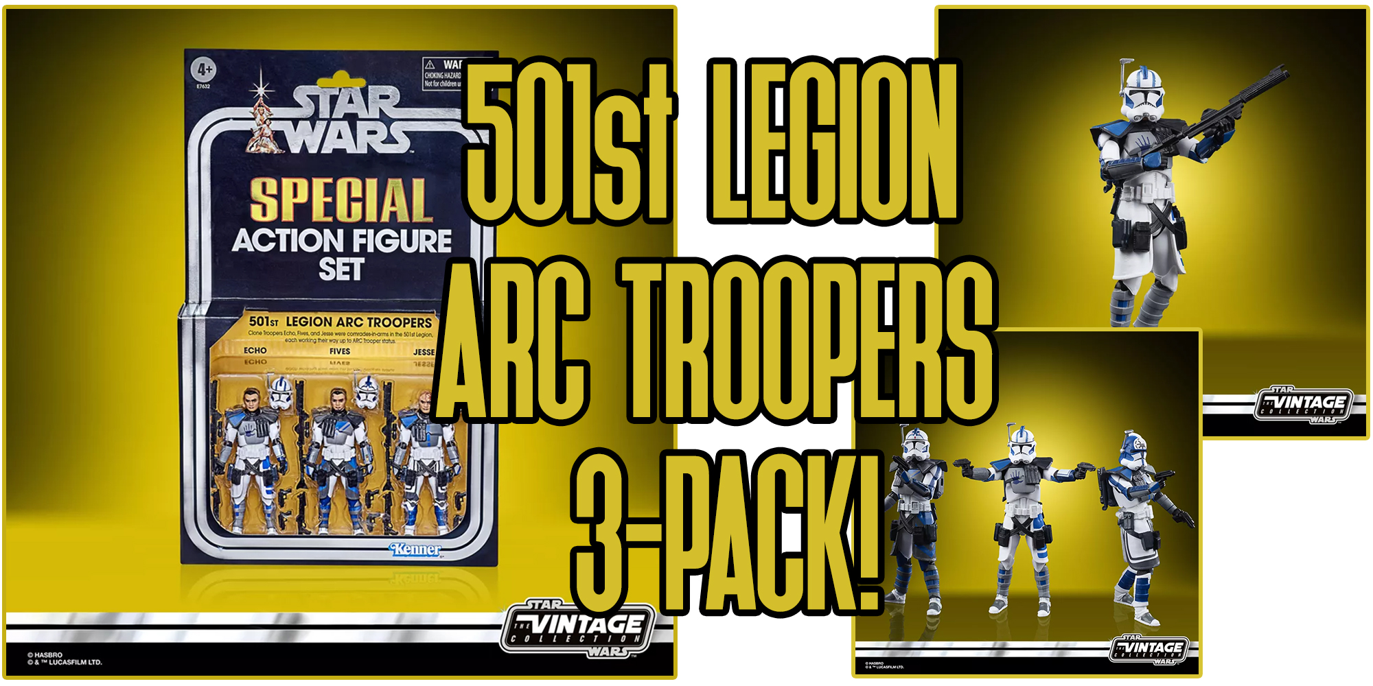CNET.com Reveals New Vintage Collection ARC Troopers!