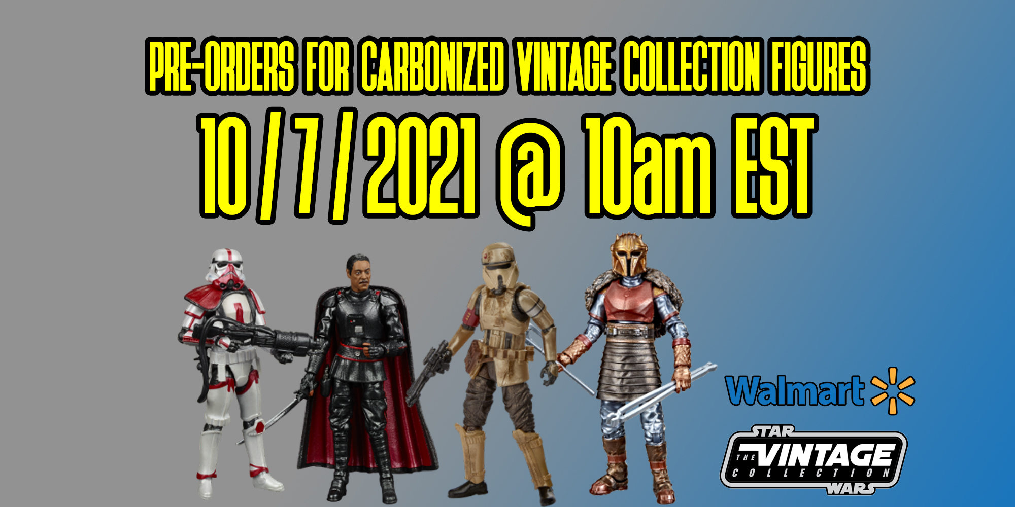 Pre-Order Details For The Walmart Exclusive TVC Carbonized Figures