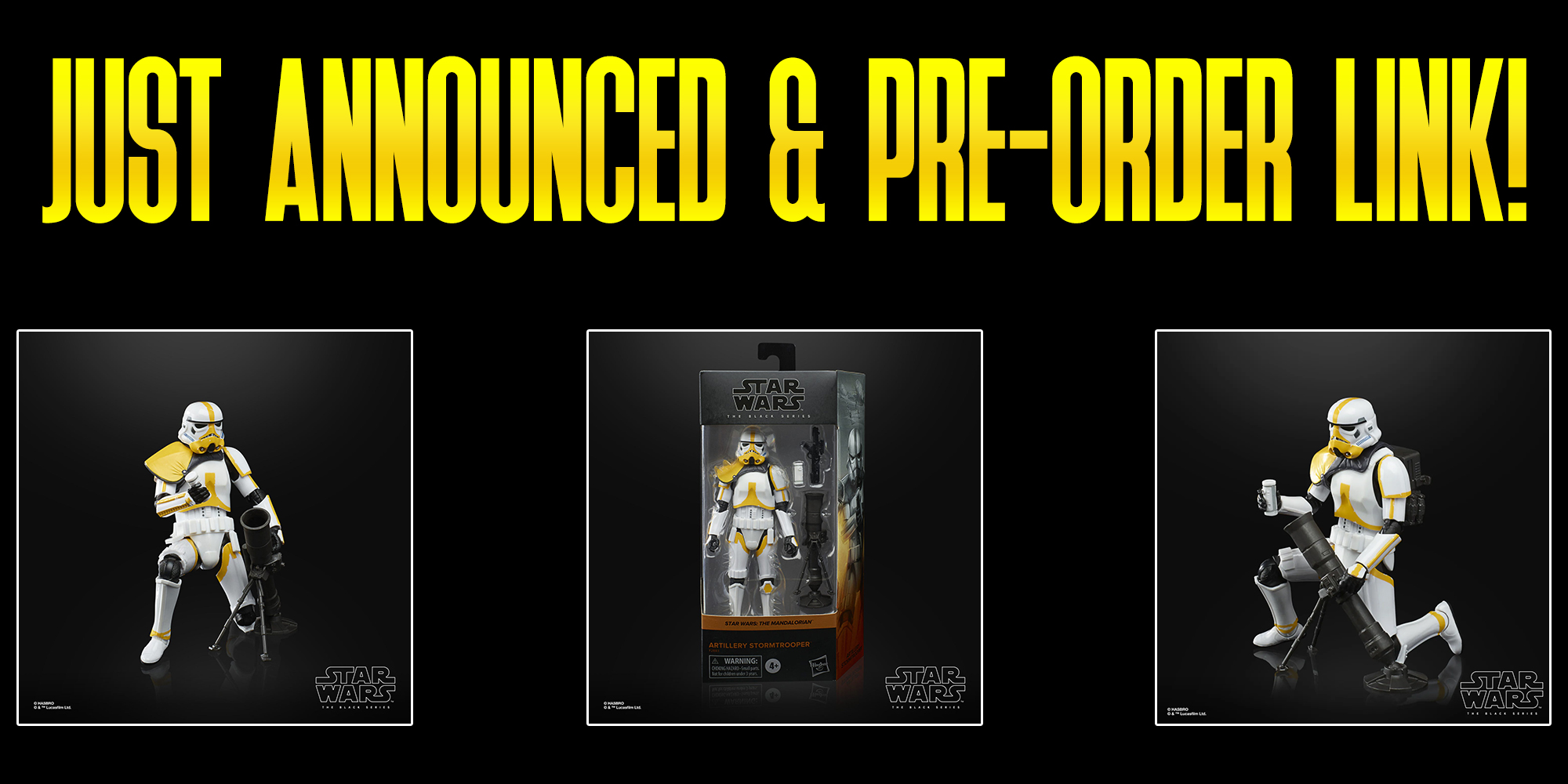 Just Announced! The Black Series Artillery Stormtrooper From The Mandalorian!