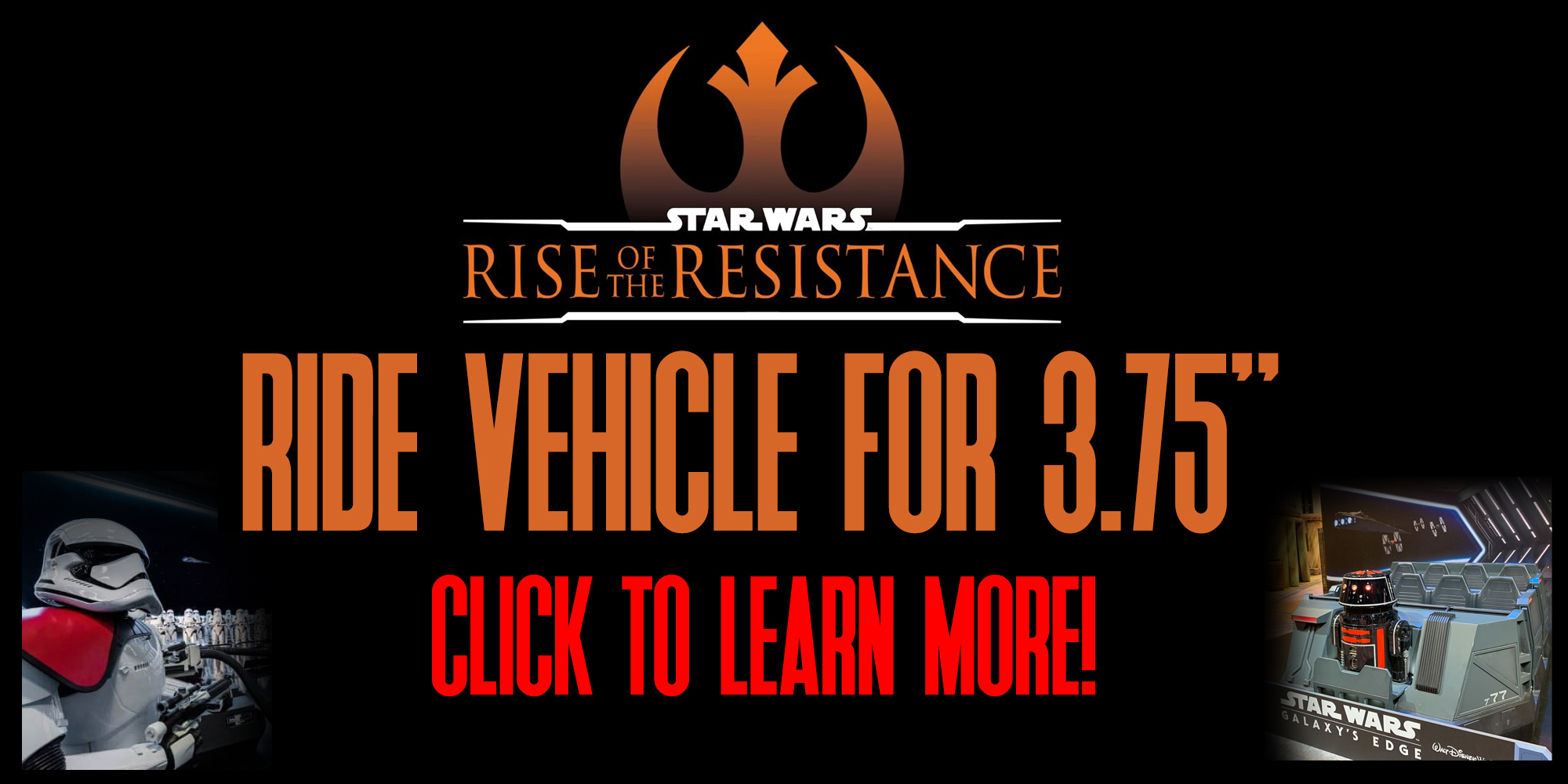 Rise Of The Resistance Ride Vehicle For 3.75" Figures!