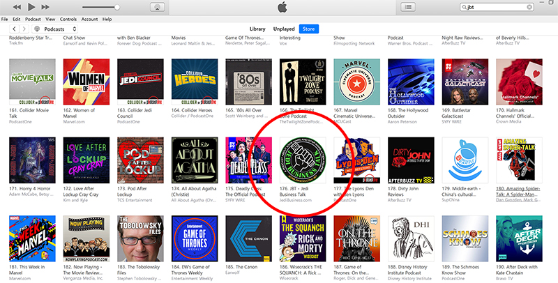 JBT - Jedi Business Talk Climbs Up The iTunes Charts!