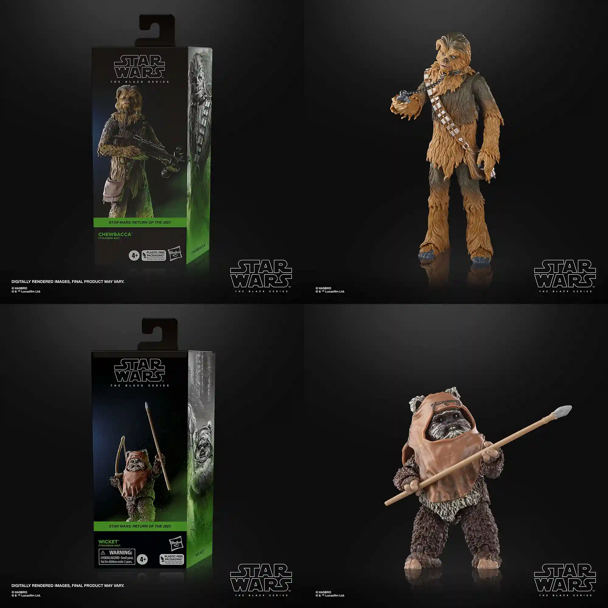 The Black Series Chewbacca and Wicket