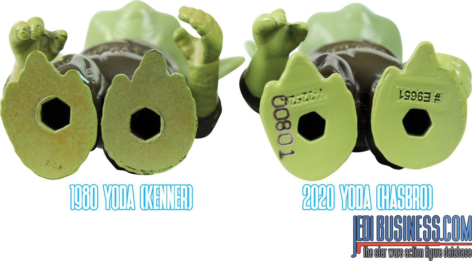 Kenner Yoda 1980 vs. Hasbro Yoda 2020
