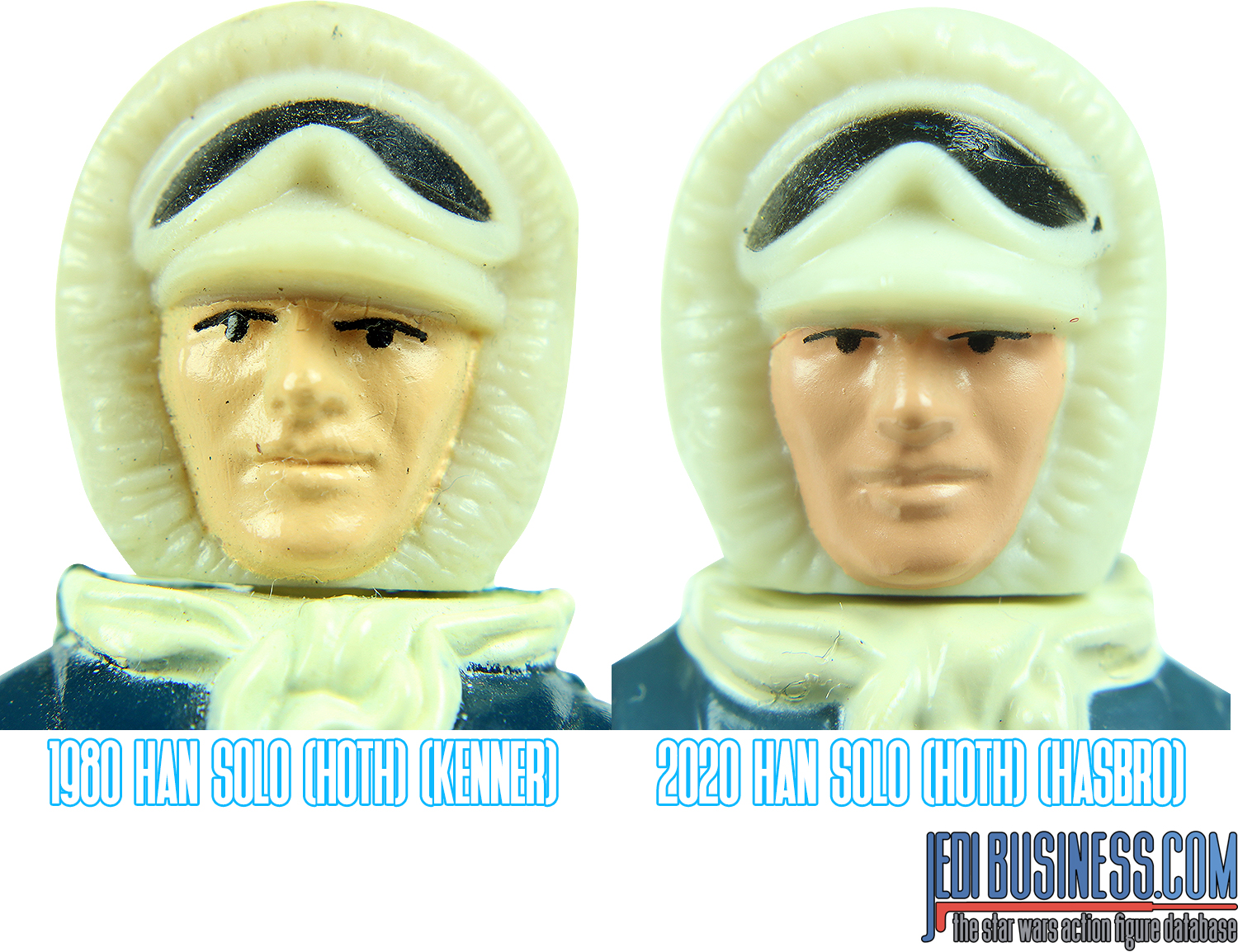 Kenner Han Solo Hoth 1980 vs. Hasbro Han Solo Hoth 2020