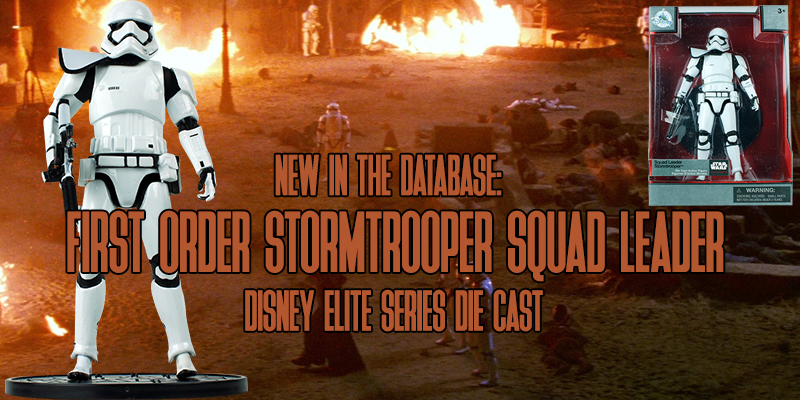 New In The Database: Disney Elite Series First Order Stormtrooper Squad Leader!