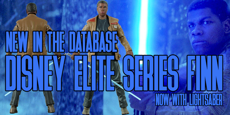 New In The Database: Disney Elite Series Finn With Lightsaber!