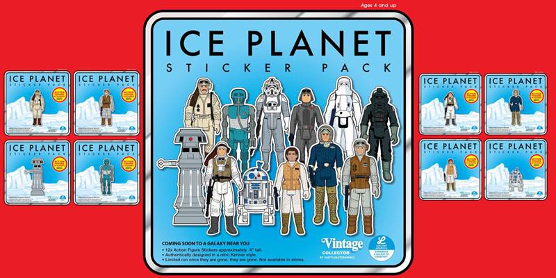 Left Coast Graphics Kenner Hoth Stickers