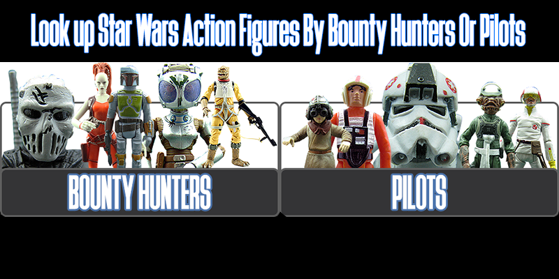 Sort Figures By Bounty Hunters And Pilots!