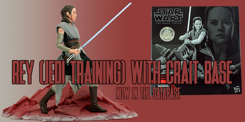 New In The Database: The Black Series 6" Rey (Jedi Training) With Crait Base
