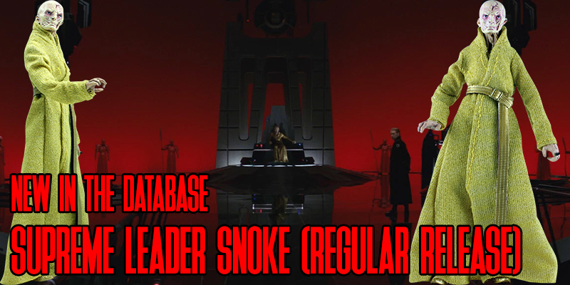 New In the Database: Supreme Leader Snoke (The Black Series 6" #54)
