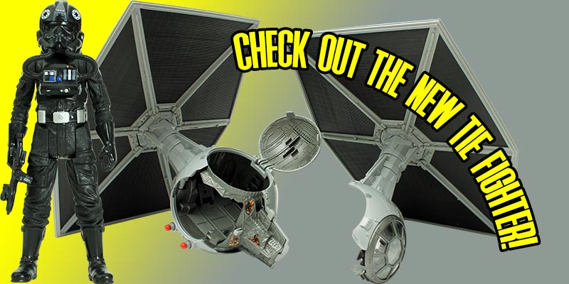 A Closer Look At The New TIE FIGHTER With TIE FIGHTER PILOT!