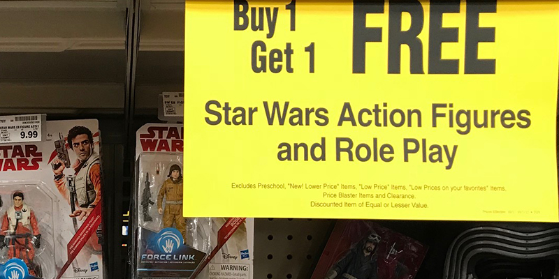 Buy 1 get 1 free Star Wars