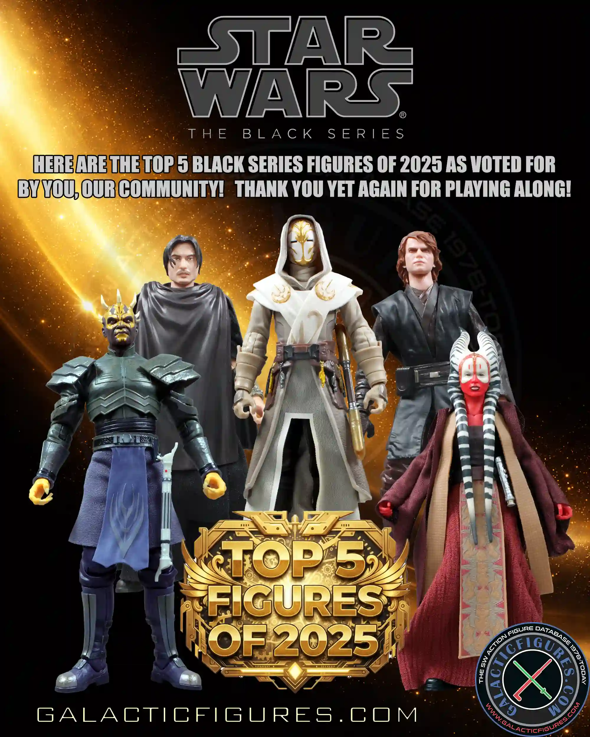 The TOP 5 Black Series Figures Of 2025!